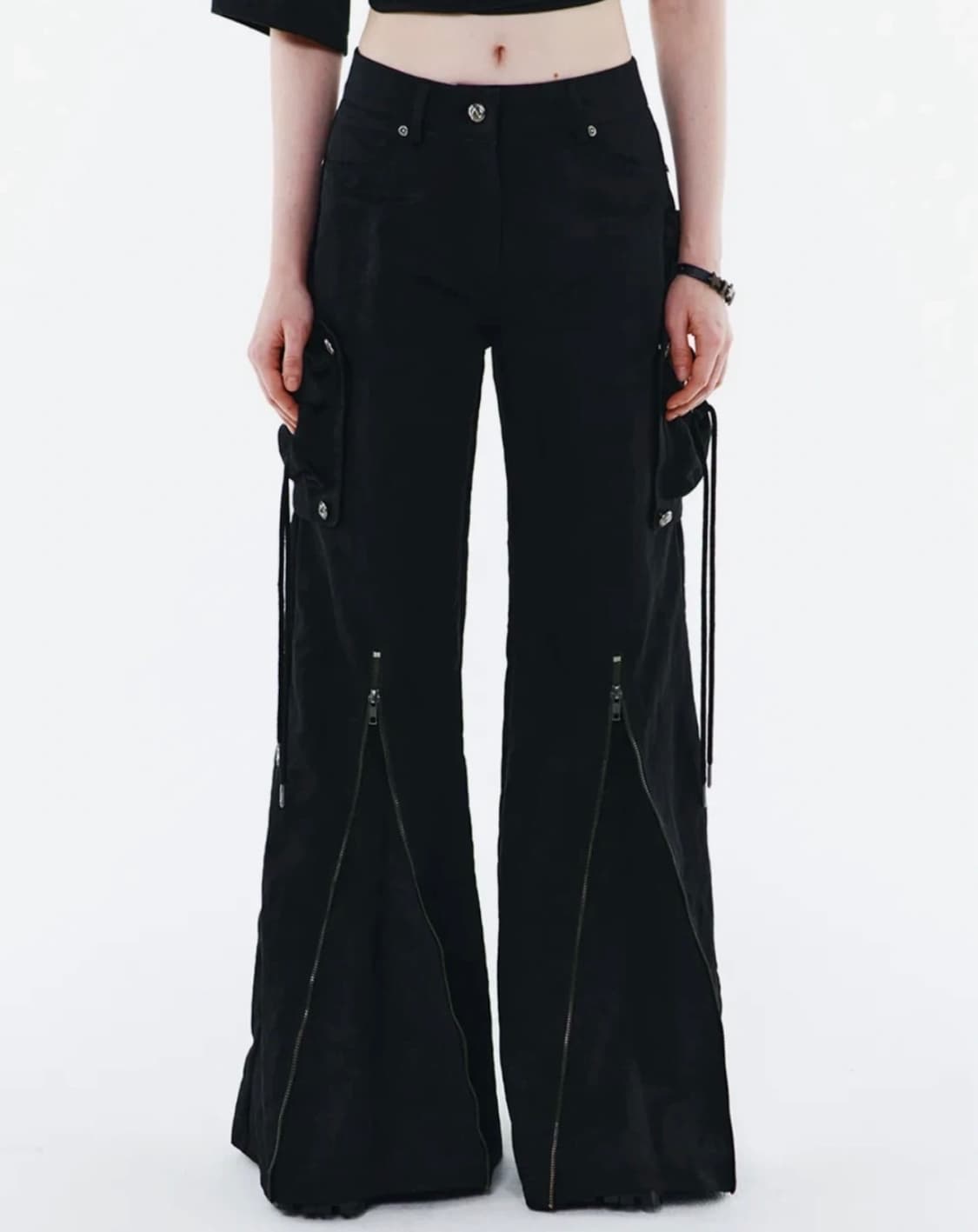 와이이이엘 멀티 지퍼 나일론 팬츠 상품이미지1