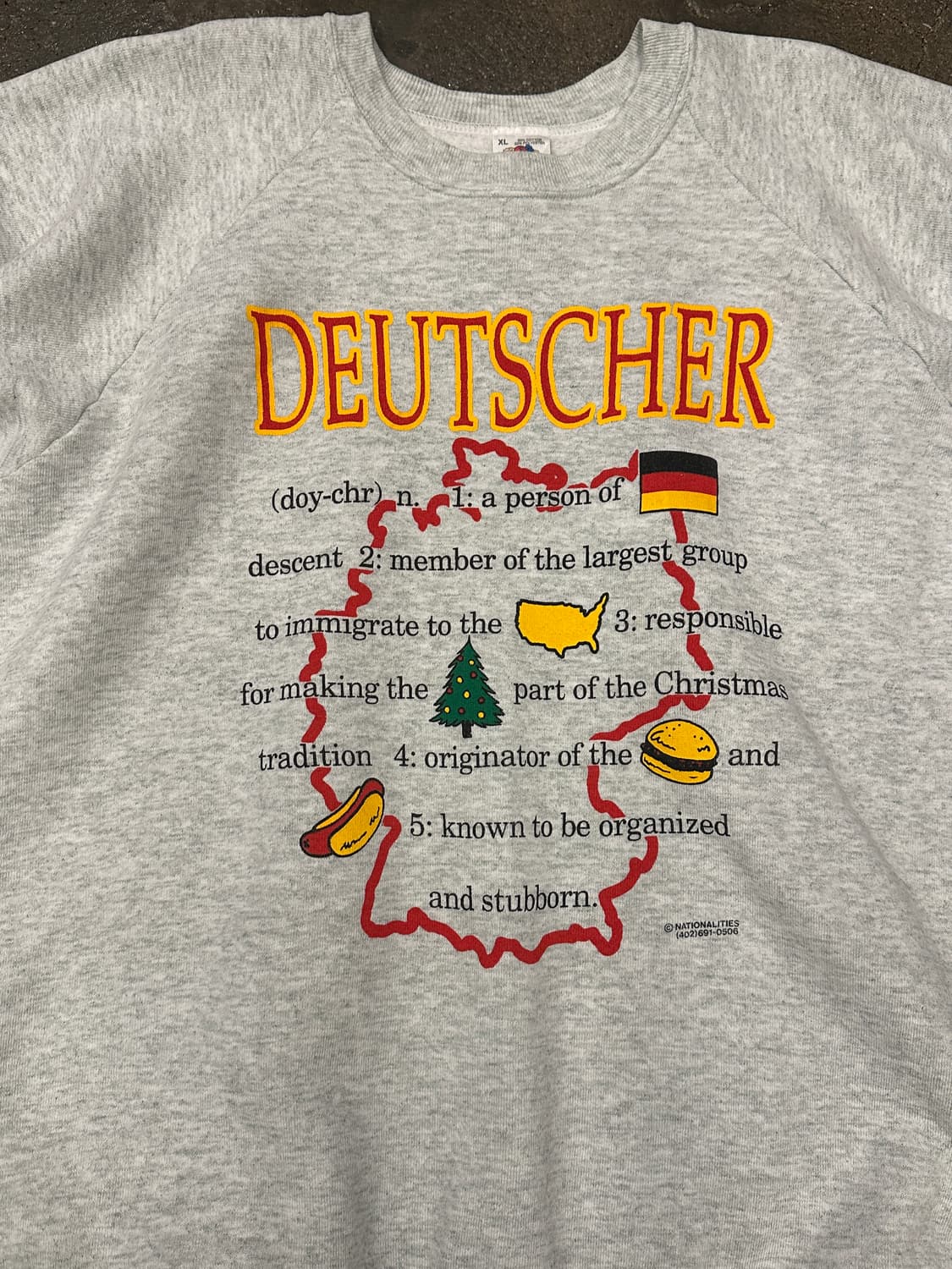 90s 50/50 made in USA 프룻오브더룸 스웻셔츠 XL 상품이미지3