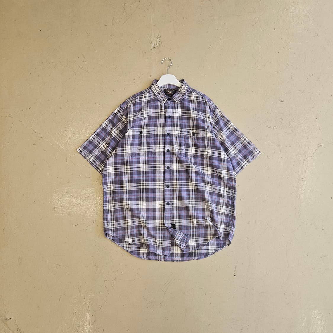 DOUBLE RL RRL 더블알엘 플란넬셔츠 체크셔츠 반팔 2XL 110 상품이미지2
