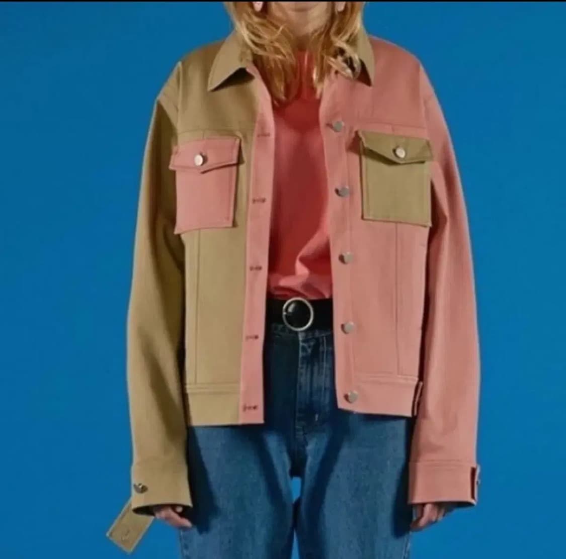 아더에러 베이지 트러커자켓 M-L 베이지 + 아이보리  상품이미지5