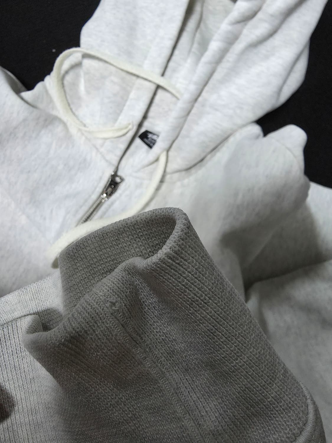 스투시 월드투어 후드집업 2022 애쉬 헤더 상품이미지3