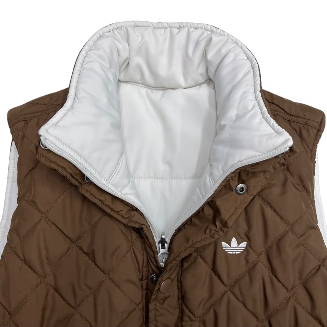 아디다스 화이트 브라운 리버시블 패딩조끼 100 상품이미지8