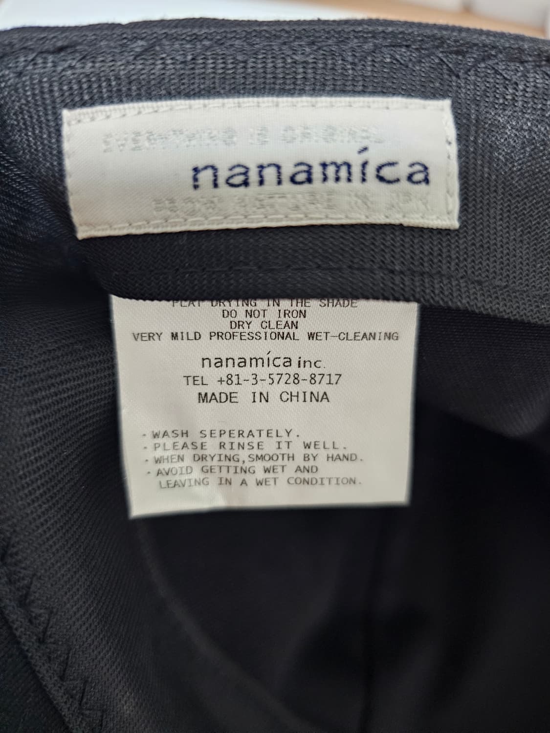 나나미카 치노 캡 블랙 상품이미지2