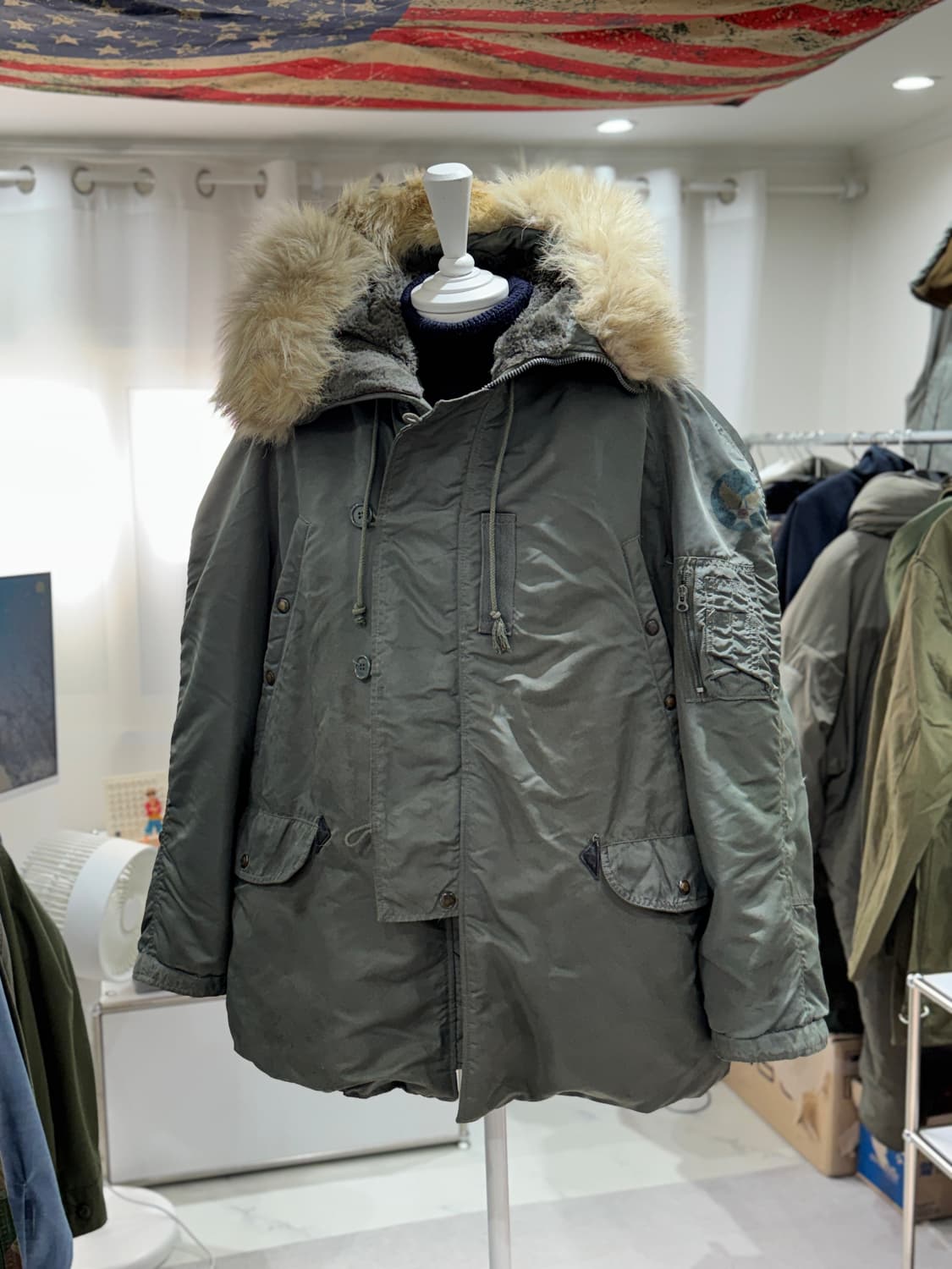 레어) 50s USAF 미공군 N-3B 파카 (라지) 상품이미지1