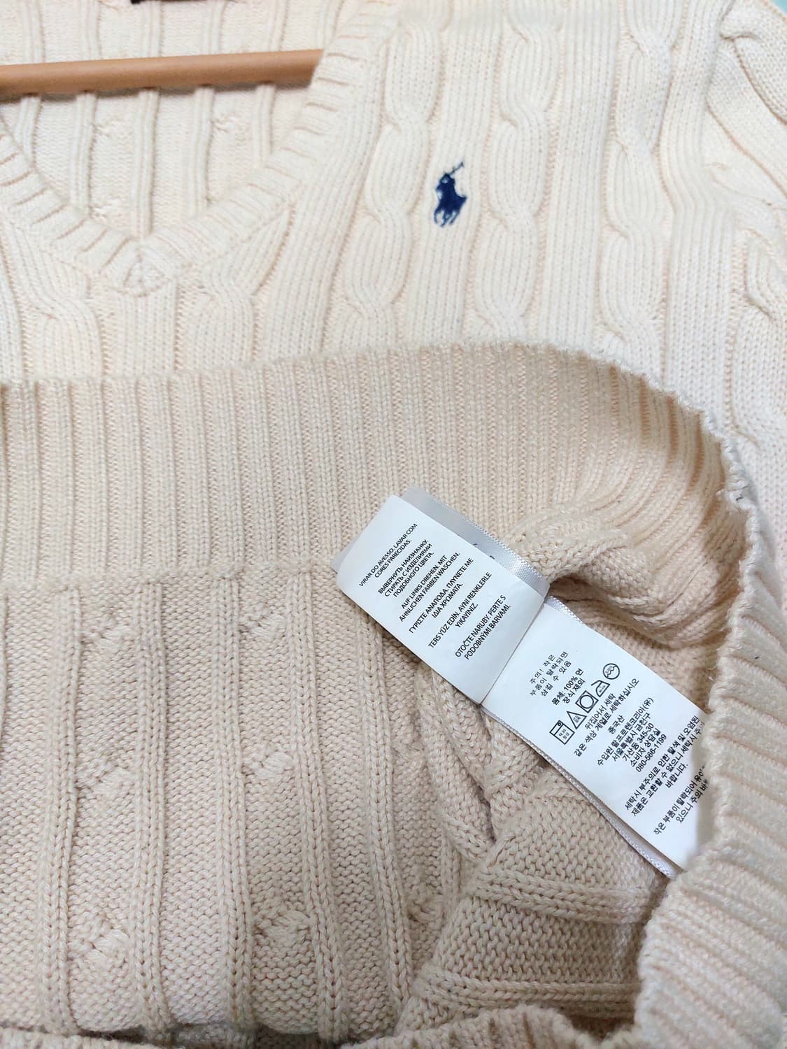 폴로 랄프로렌 면 니트 M 상품이미지5