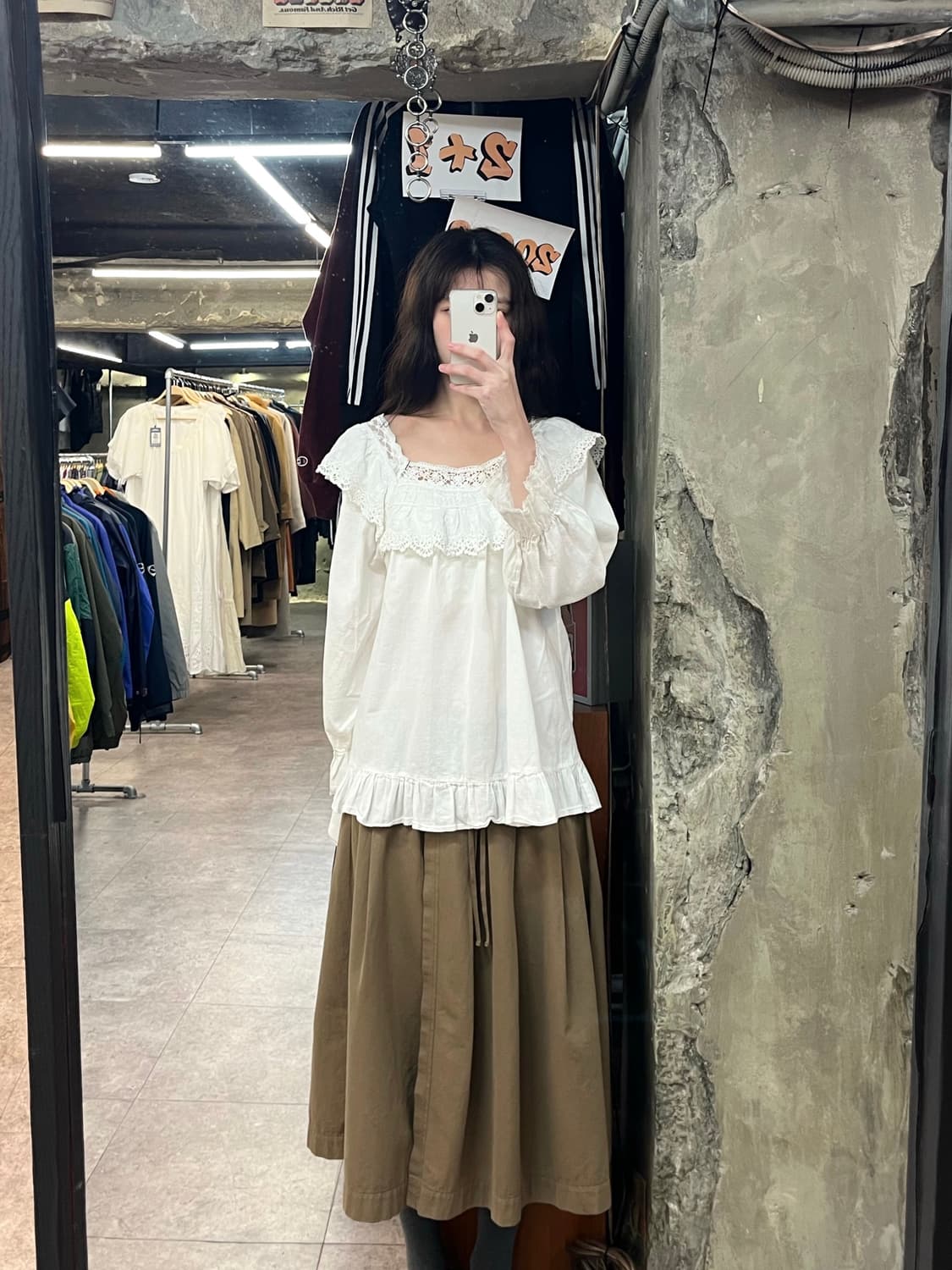 빈티지 프릴 블라우스 화이트 #csz3722 상품이미지2