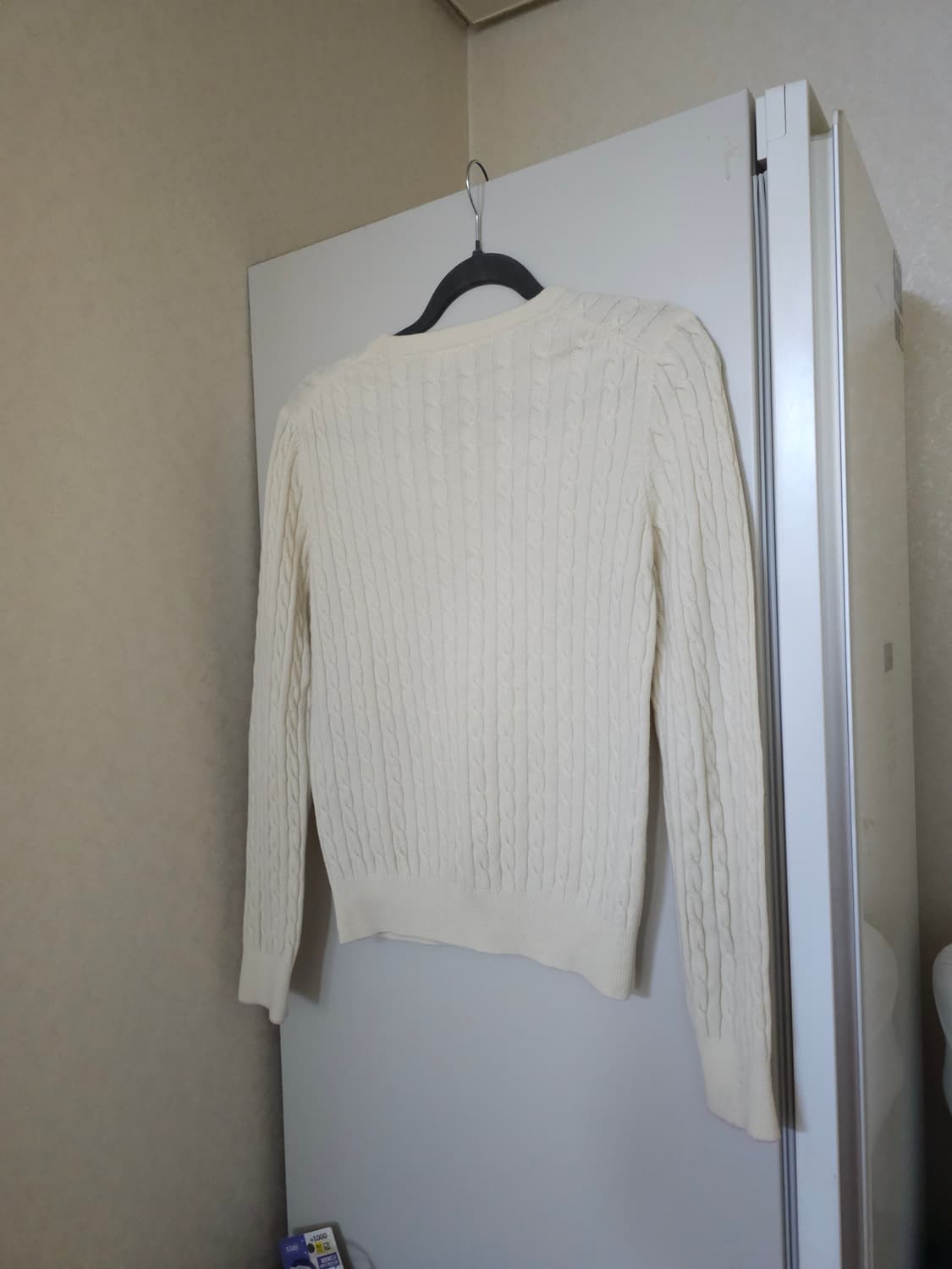 라코스테 아이보리 꽈배기 니트 상품이미지5