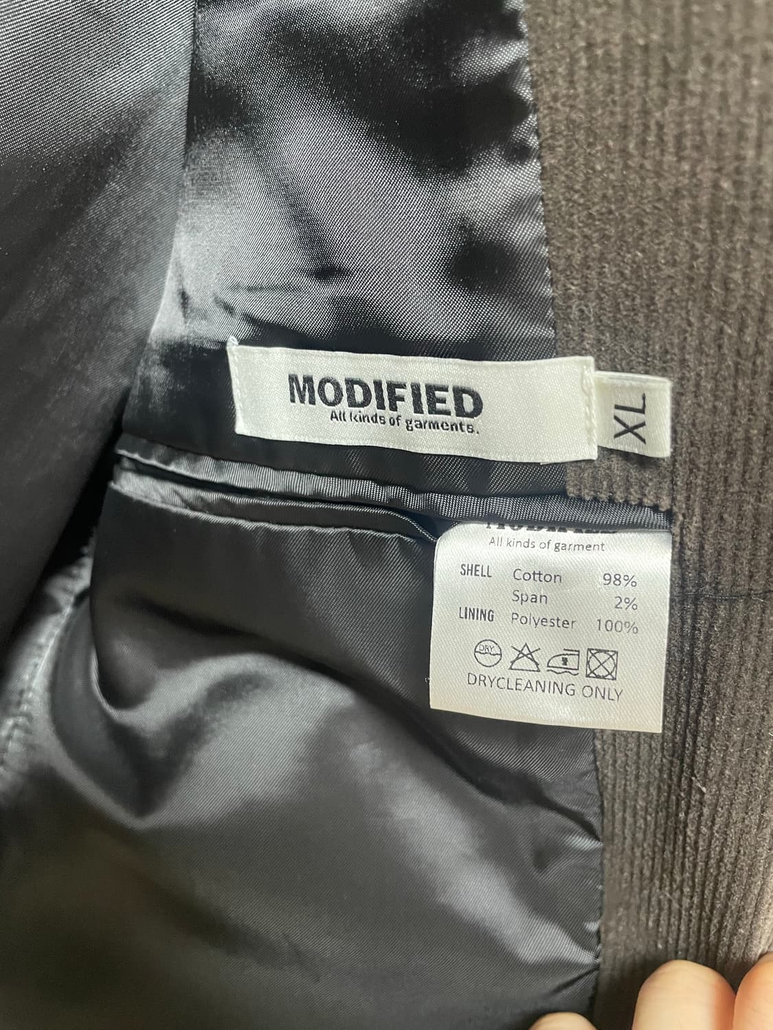 모디파이드 코듀로이 블레이저 XL 상품이미지2