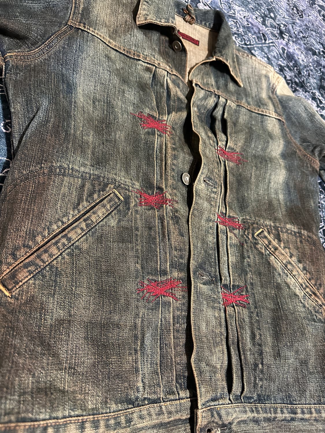 Mudwashed rare vkei jacket 상품이미지1