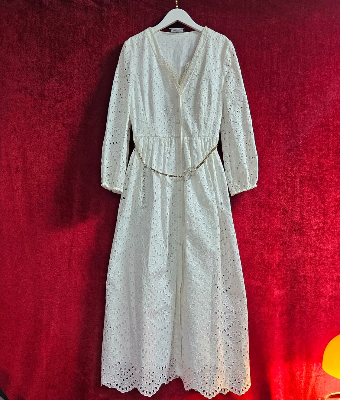 발렌타인(Ballantyne) in italy 크리스탈 체인 벨트 원피스 상품이미지2