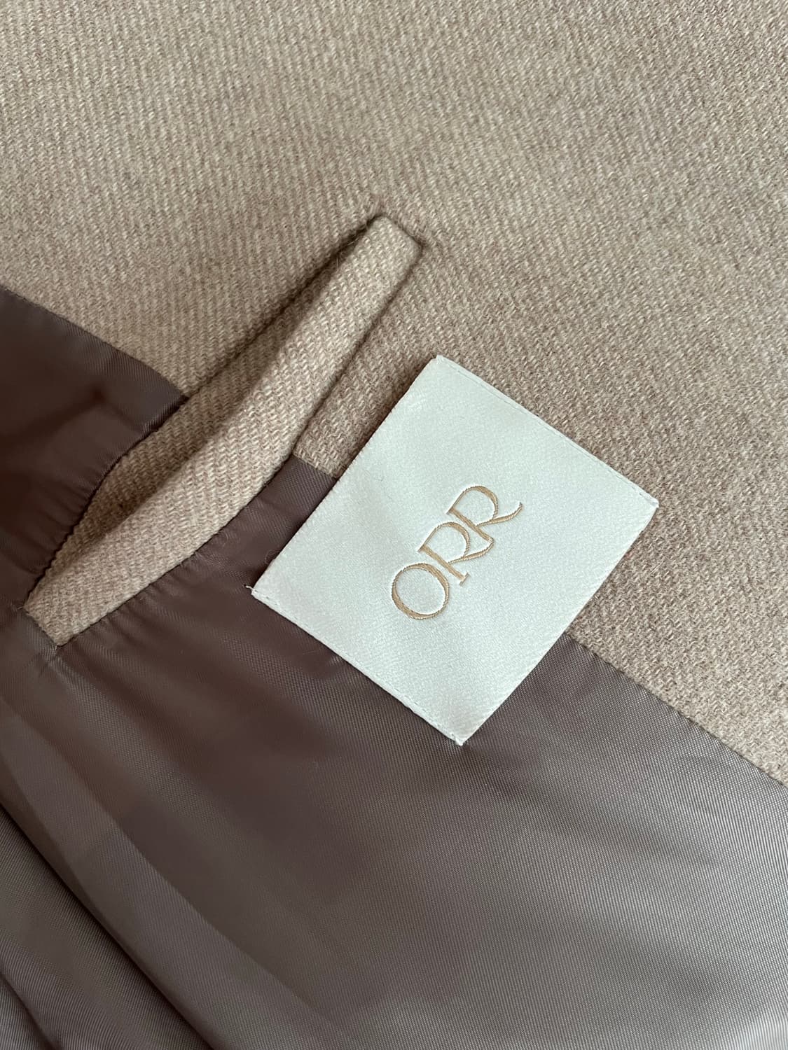 S) 오르 ORR 더블 브레스티드 피코트 토프 상품이미지5