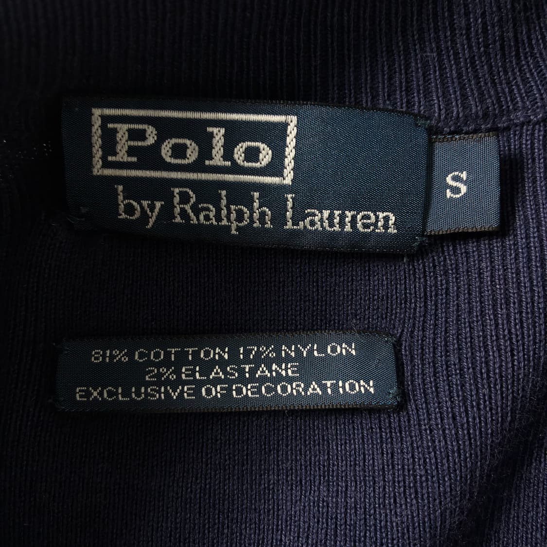 Polo  폴로 랄프로렌 자수 코튼 네이비 투웨이 집업 자켓   상품이미지4