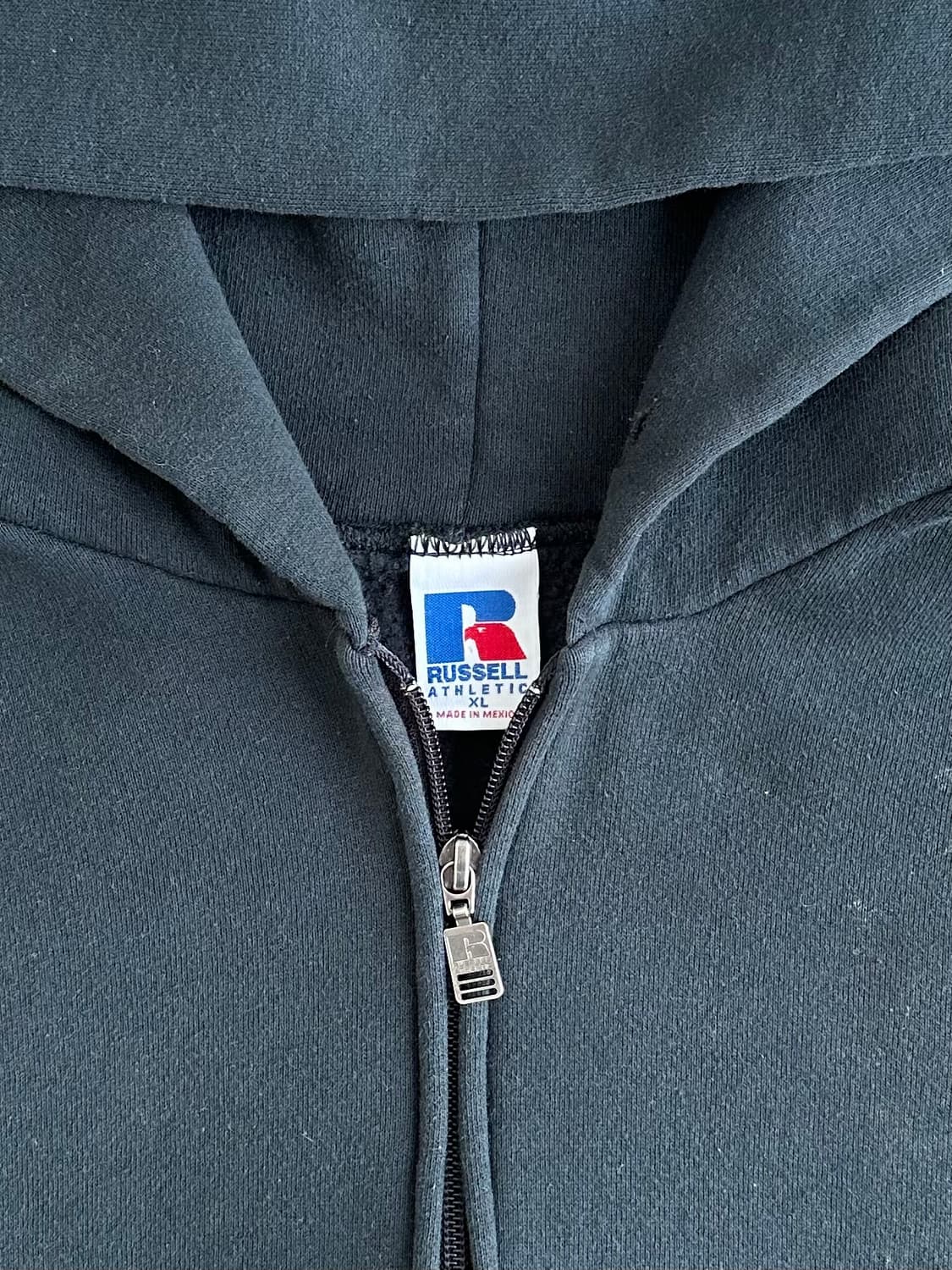 90s 빈티지 러셀 후드집업 다크그린 XL 상품이미지6