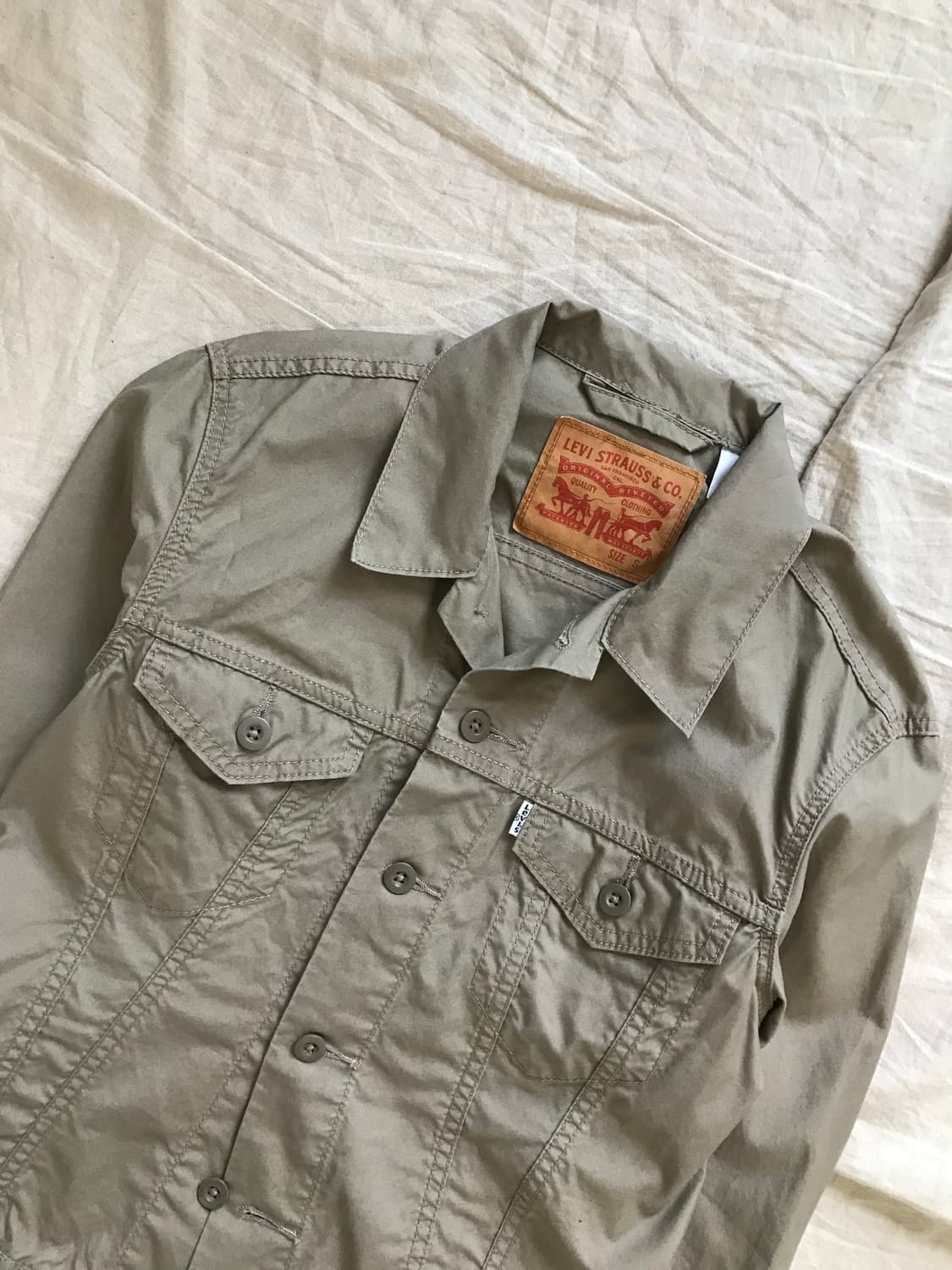 리바이스 베이지 트러커 셔츠 자켓 상품이미지6