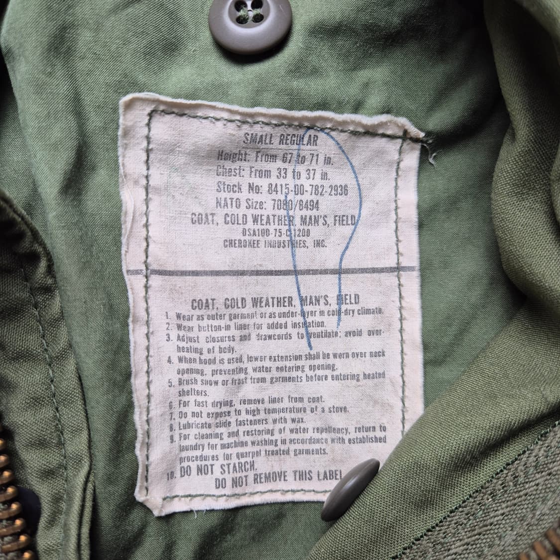 [M] 70s 오리지널 m-65 필드자켓 상품이미지6