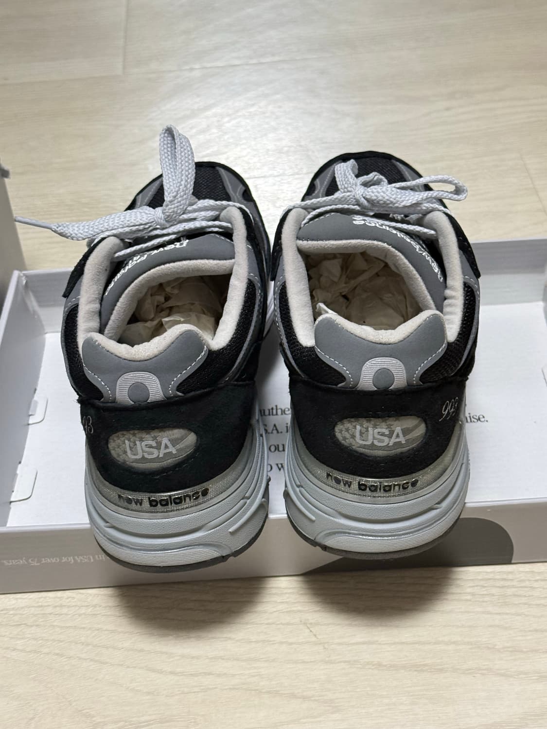 (270)뉴발란스 993 블랙 Made in USA 거의 새거 상품이미지3