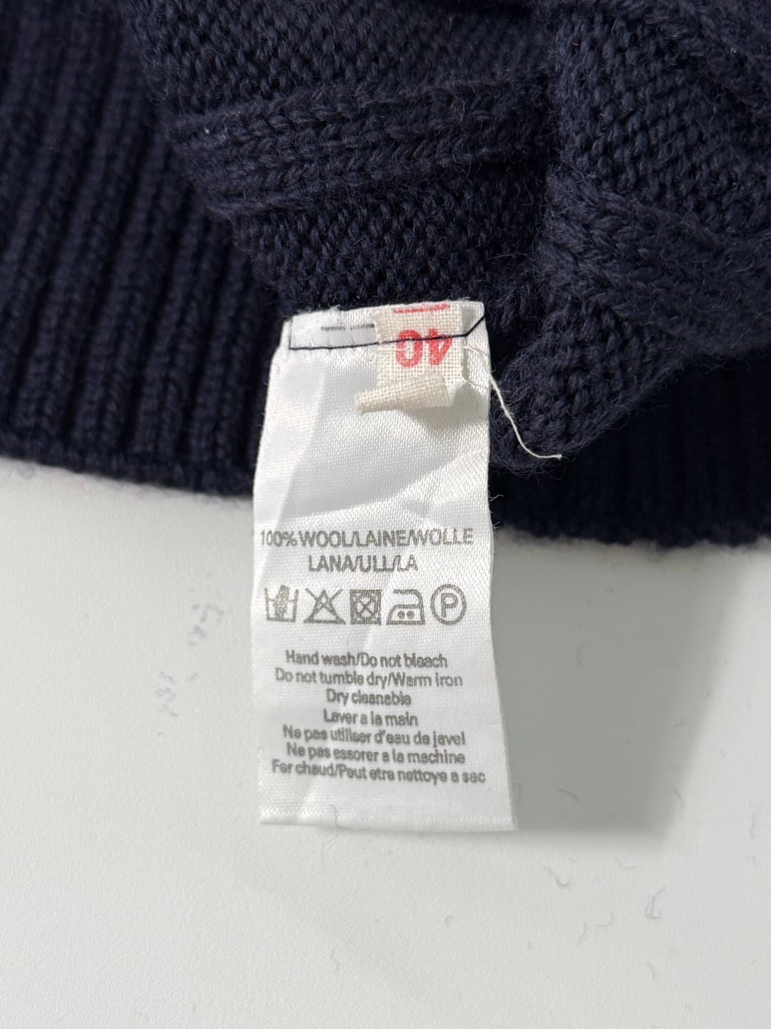 버버리 90‘s 루즈핏 울 아카이브 케이블 니트 상품이미지6