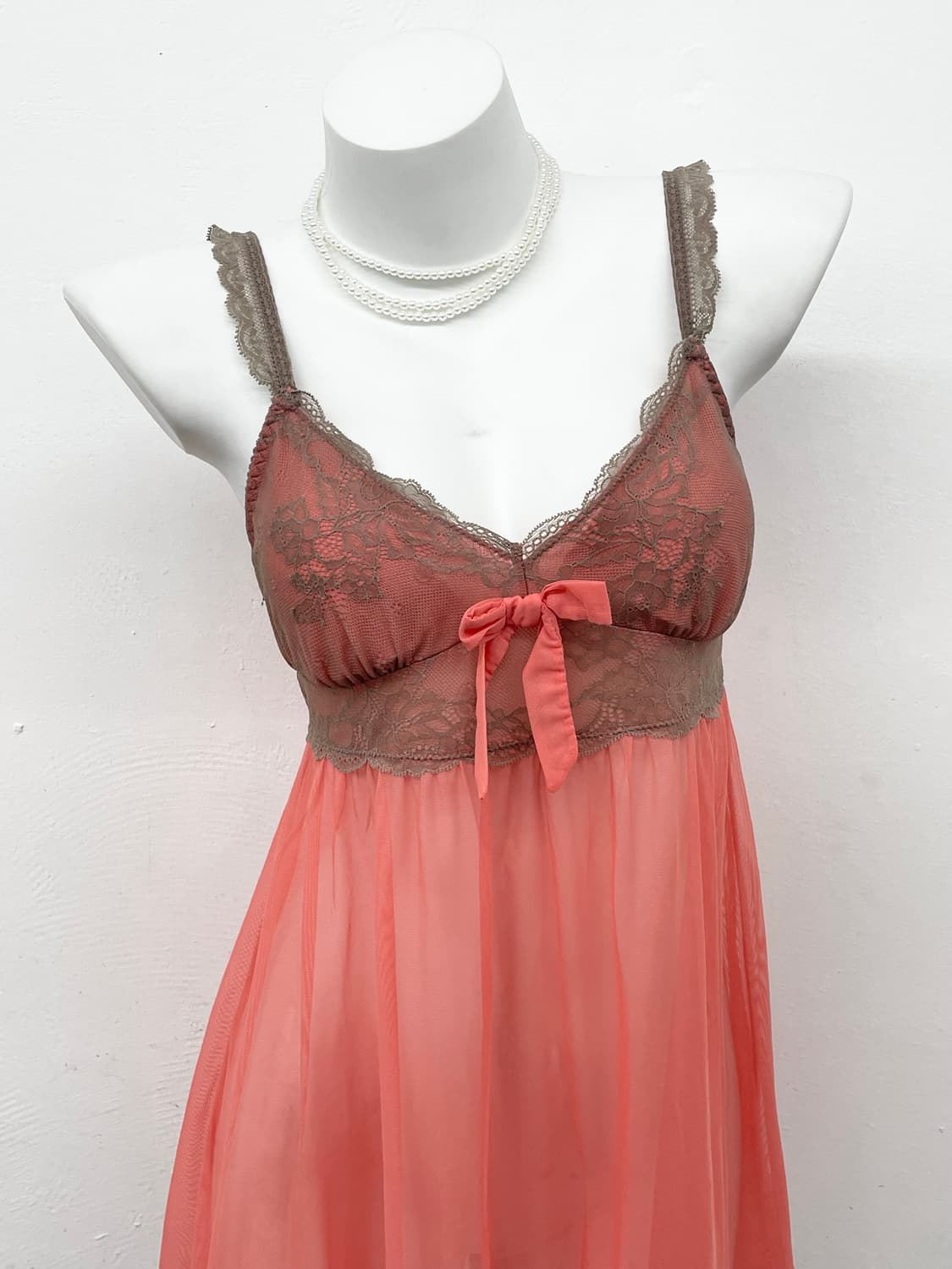 피치 레이스 시어 슬립 상품이미지2