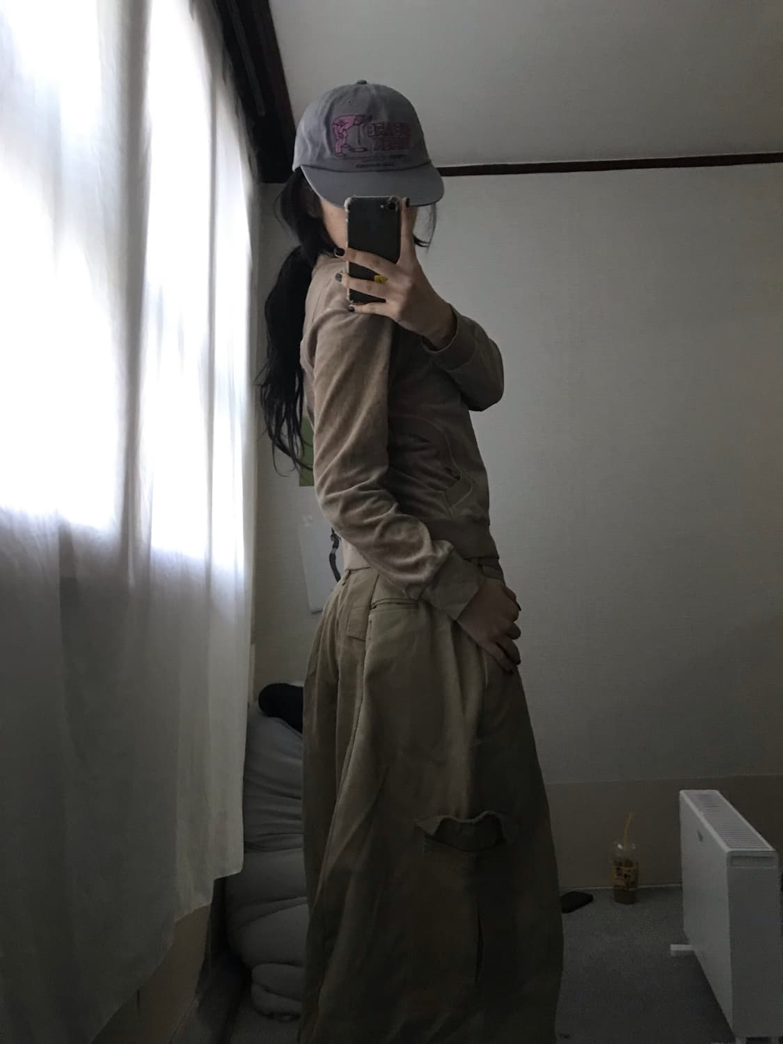 아디다스 베이지 벨벳 집업 상품이미지3