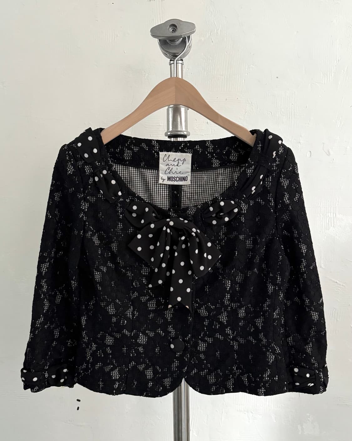Moschino 모스키노 도트 레이스 숏 자켓 상품이미지3