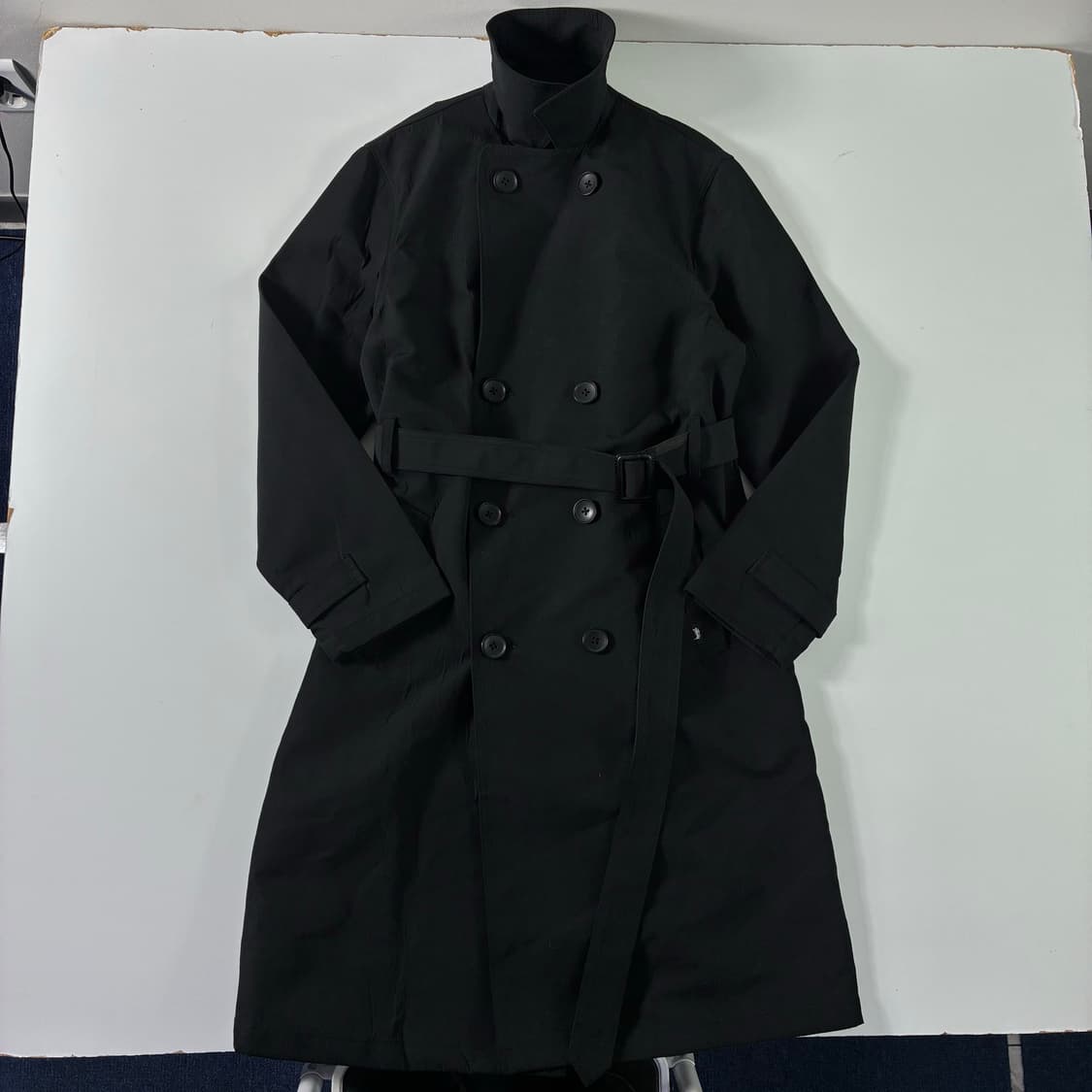 Stussy  스투시 블랙 더블 트렌치코트  상품이미지2