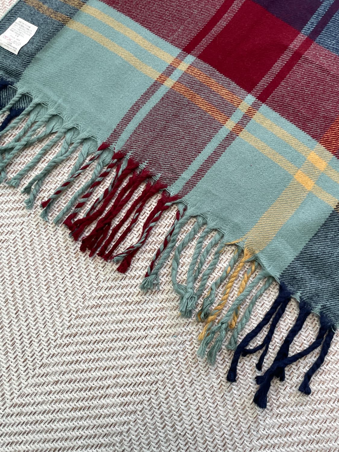 빈티지 멀티 체크 머플러  J03930 상품이미지5