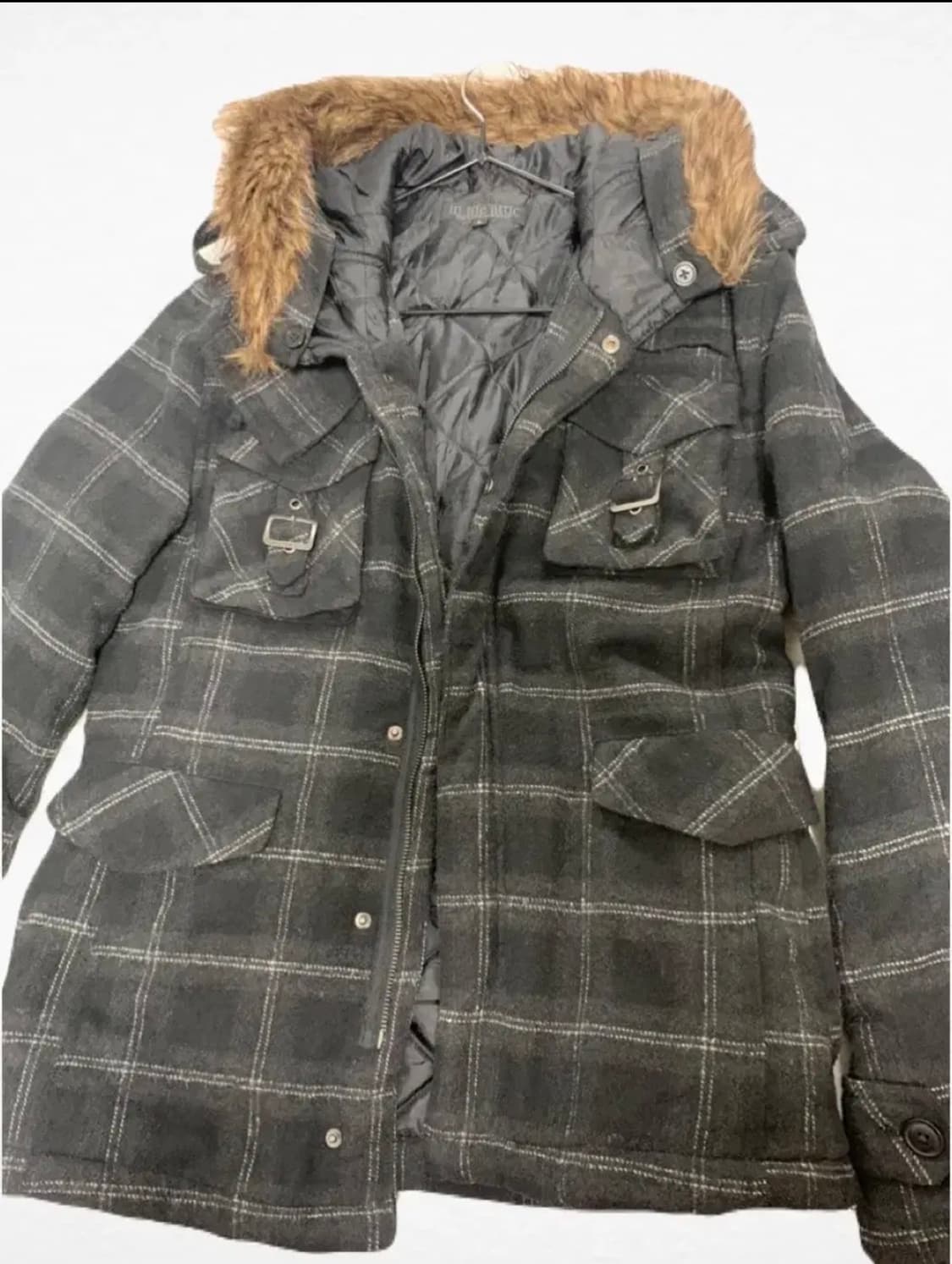 vintage fur hood jarket 상품이미지1