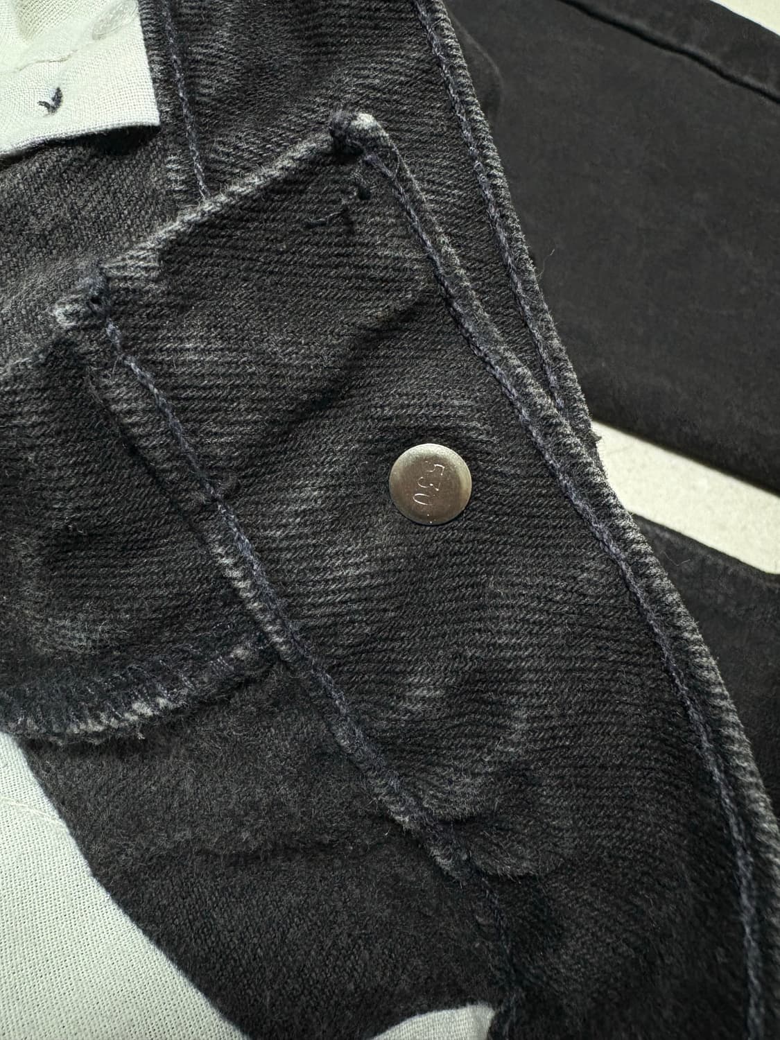 90s levi's 505 오렌지탭 블랙진 Made in USA 상품이미지5