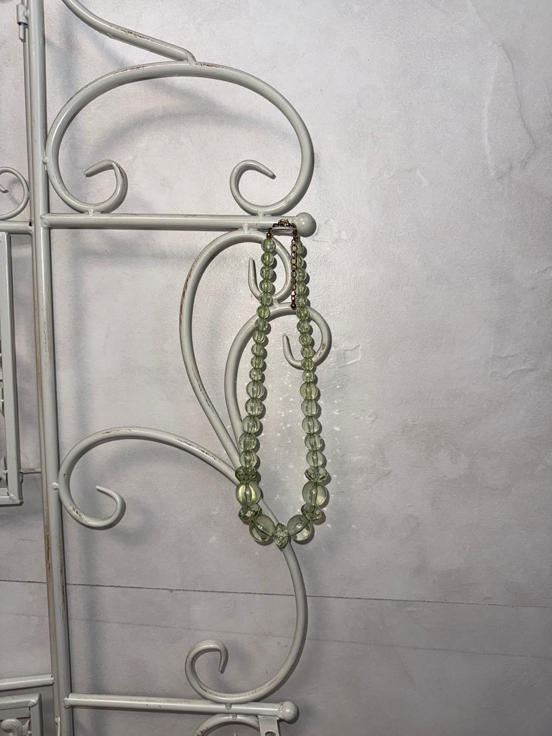 Green crystal beads necklace  상품이미지4