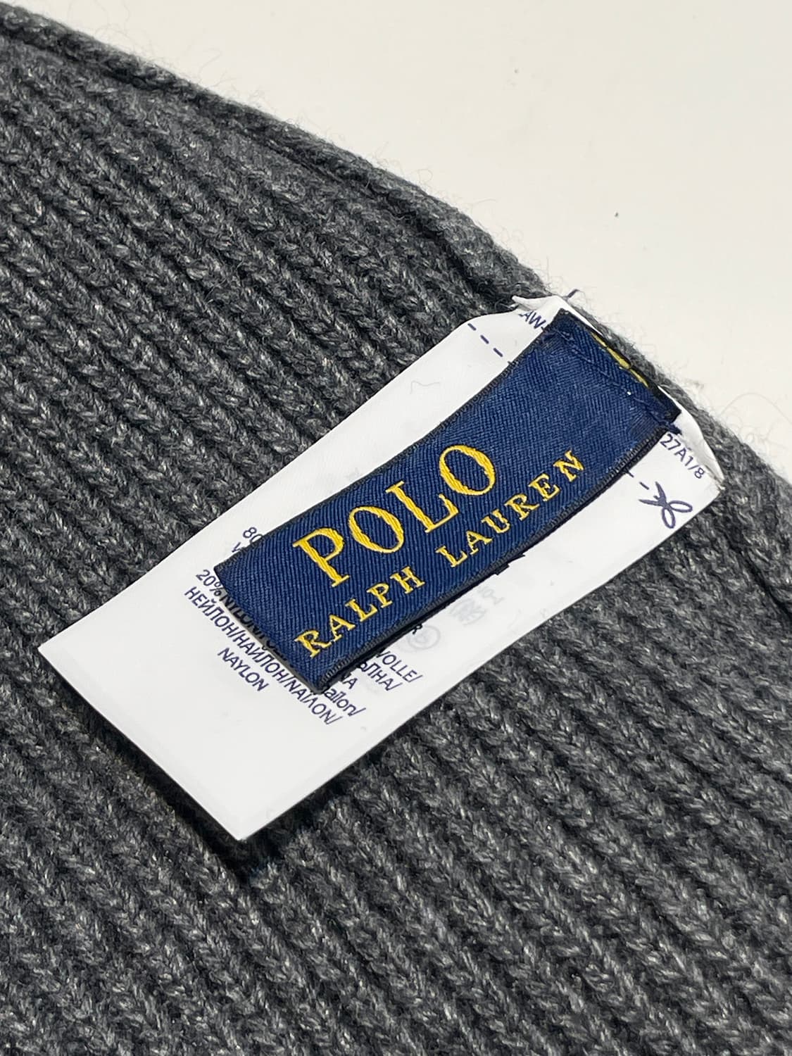 폴로 랄프로렌 베어 그레이 비니 미사용 새 상품 A1543 상품이미지6