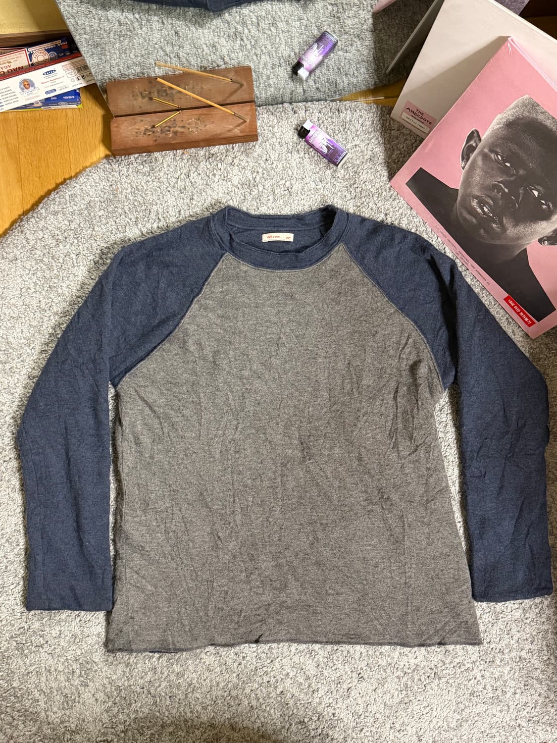 45rpm 리버시블 래글런 니트 상품이미지1