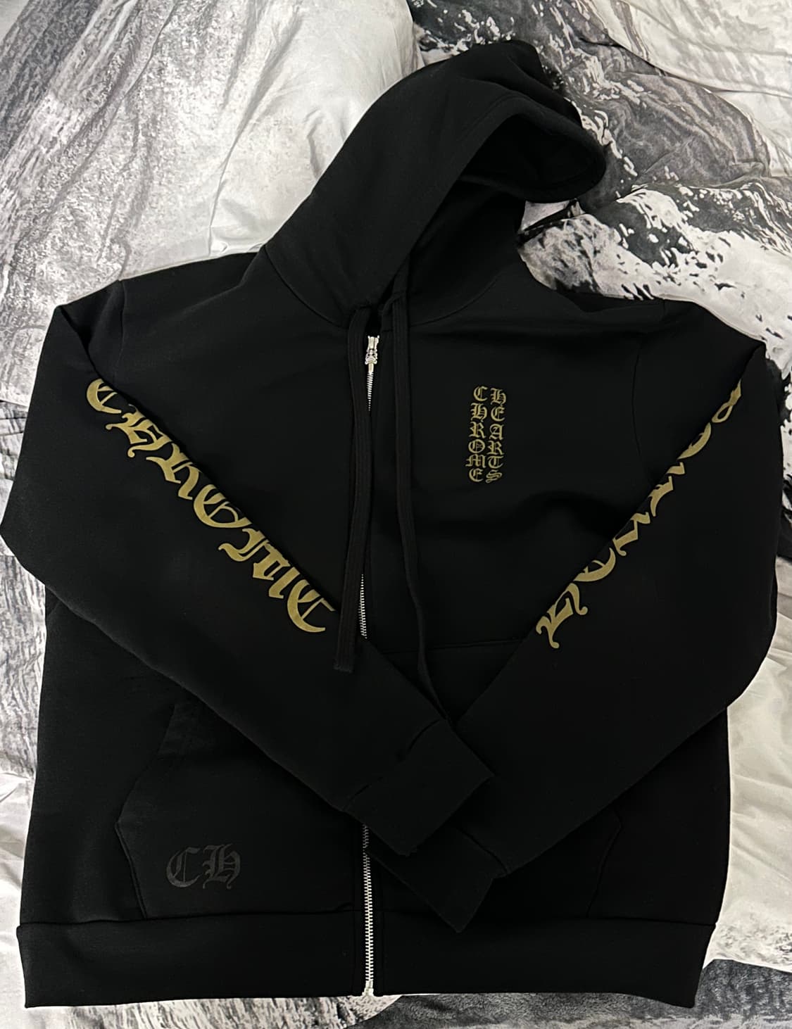 신상 [M]크롬하츠 버티컬 후드집업 아미그린 상품이미지1