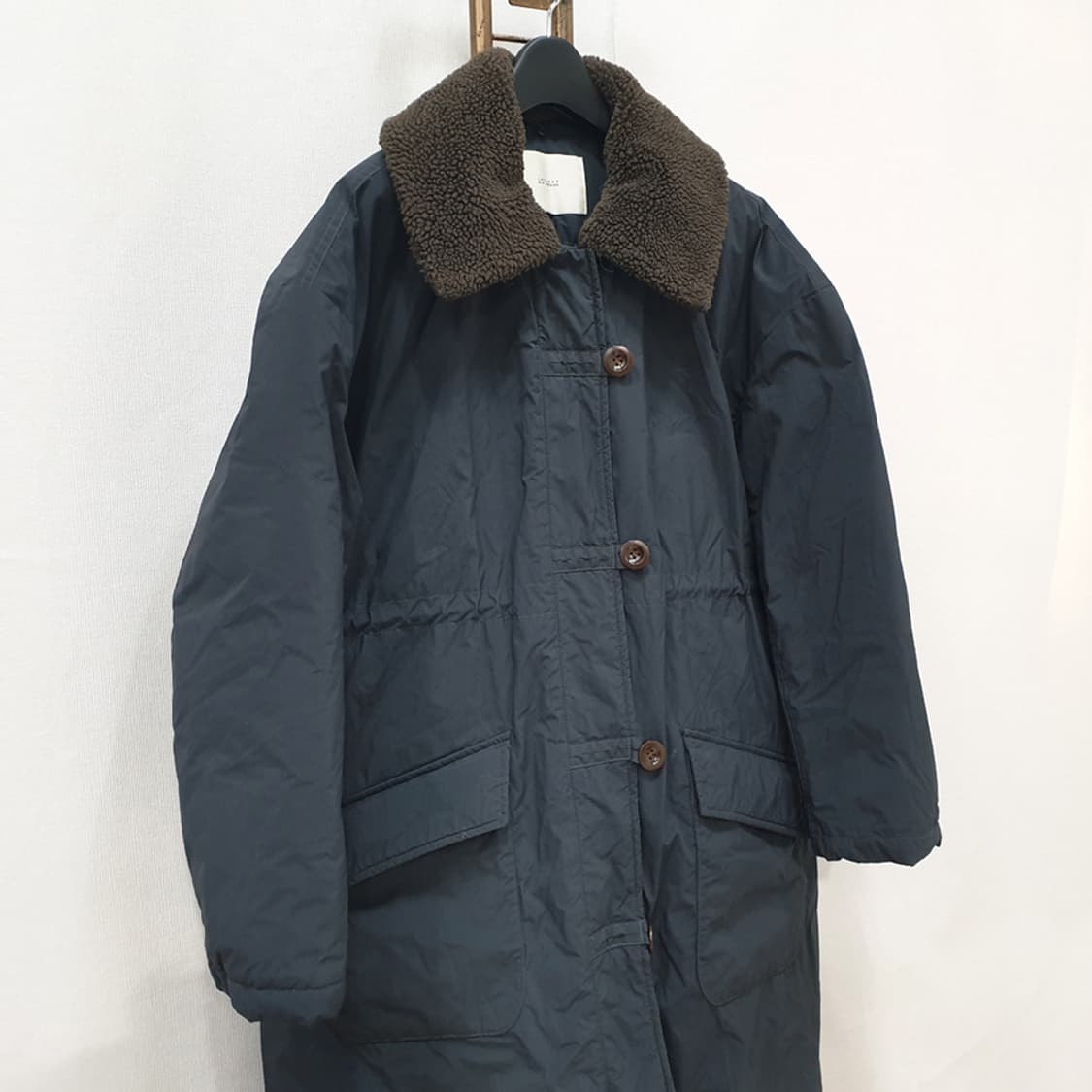 라퍼지 포 우먼 덕다운 셔링 카라 롱 패딩 자켓 M 상품이미지2