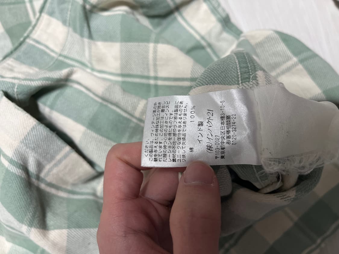 rrl 더블알엘 체크셔츠 L 상품이미지3