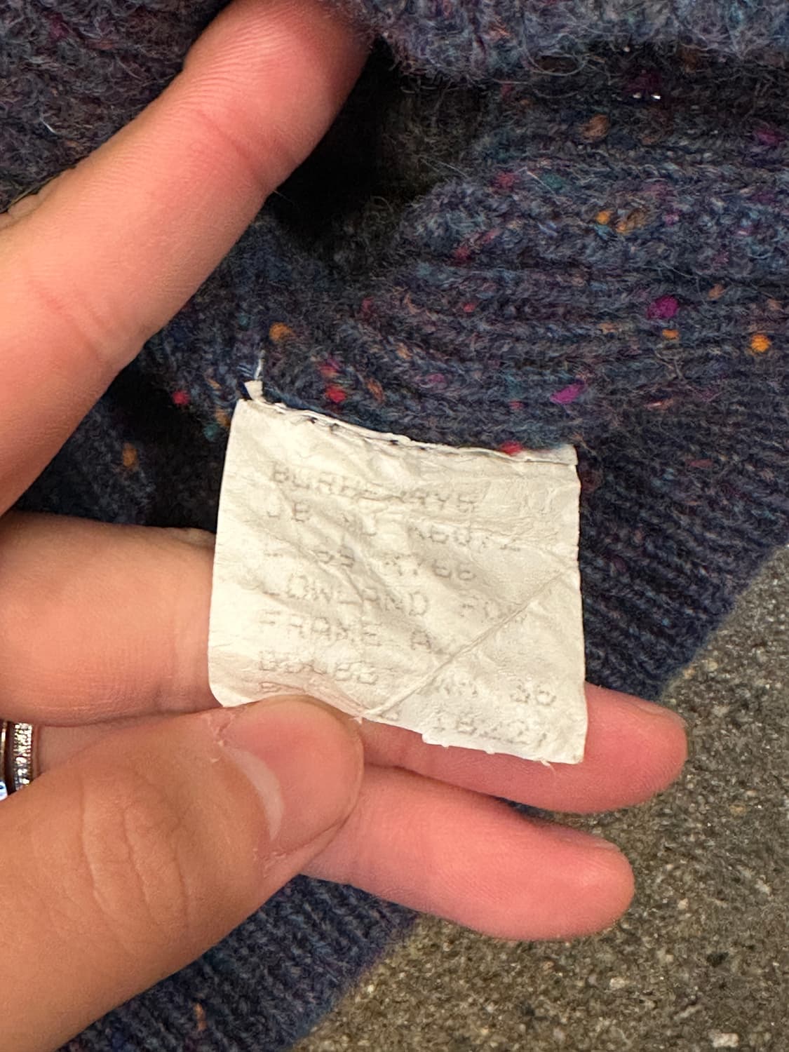 90s Burberrys 패턴 니트 스웨터 상품이미지7