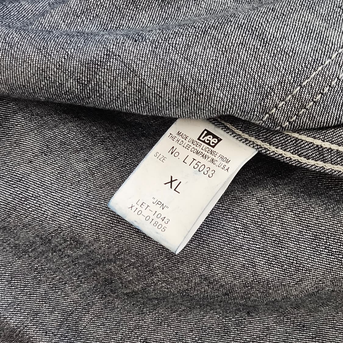 일본판 LEE union made 리 커버올 자켓 진청자켓 XL 상품이미지8