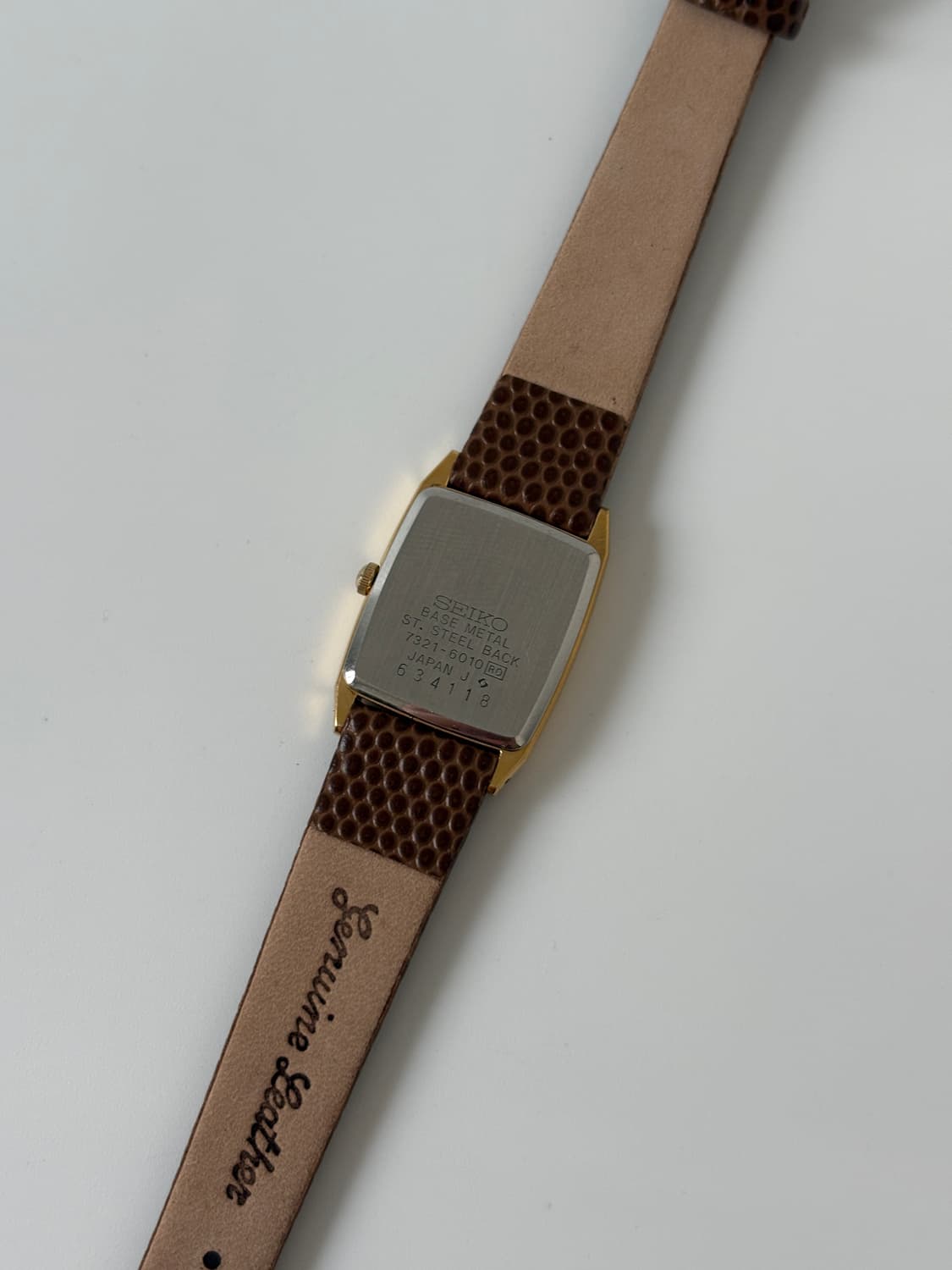 1980s Goldflake Dial Tank Ladies Quartz 상품이미지7