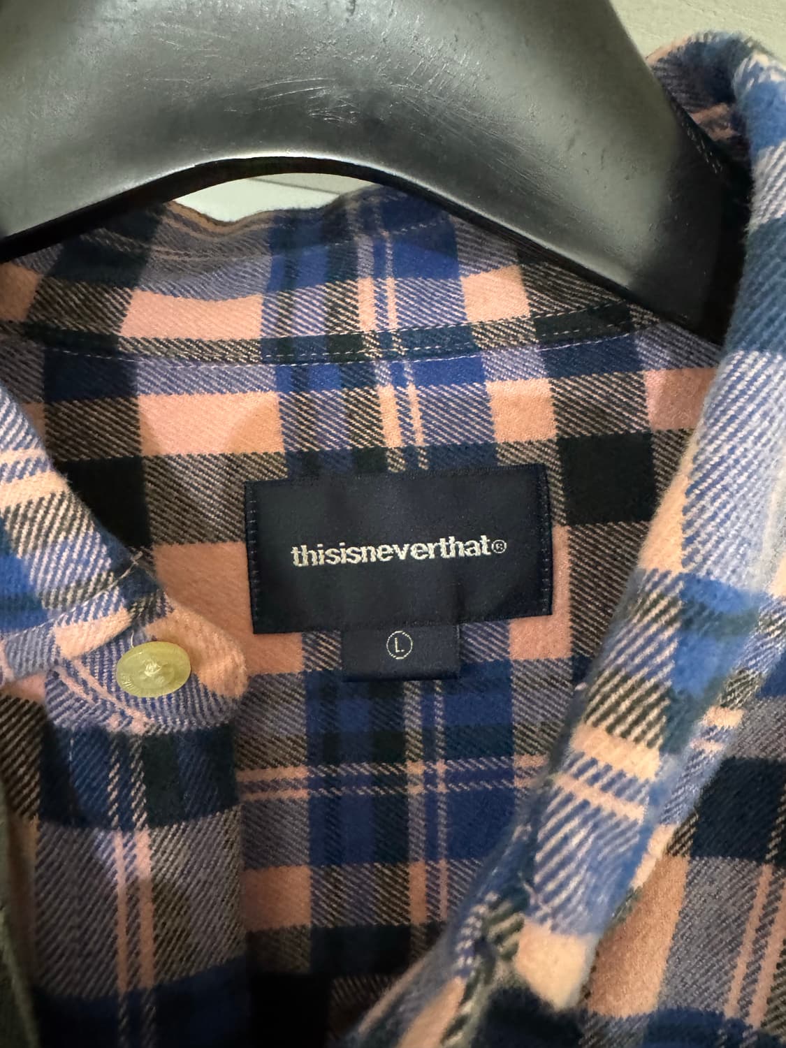 디스이즈네버댓 플란넬 체크셔츠 L 상품이미지4