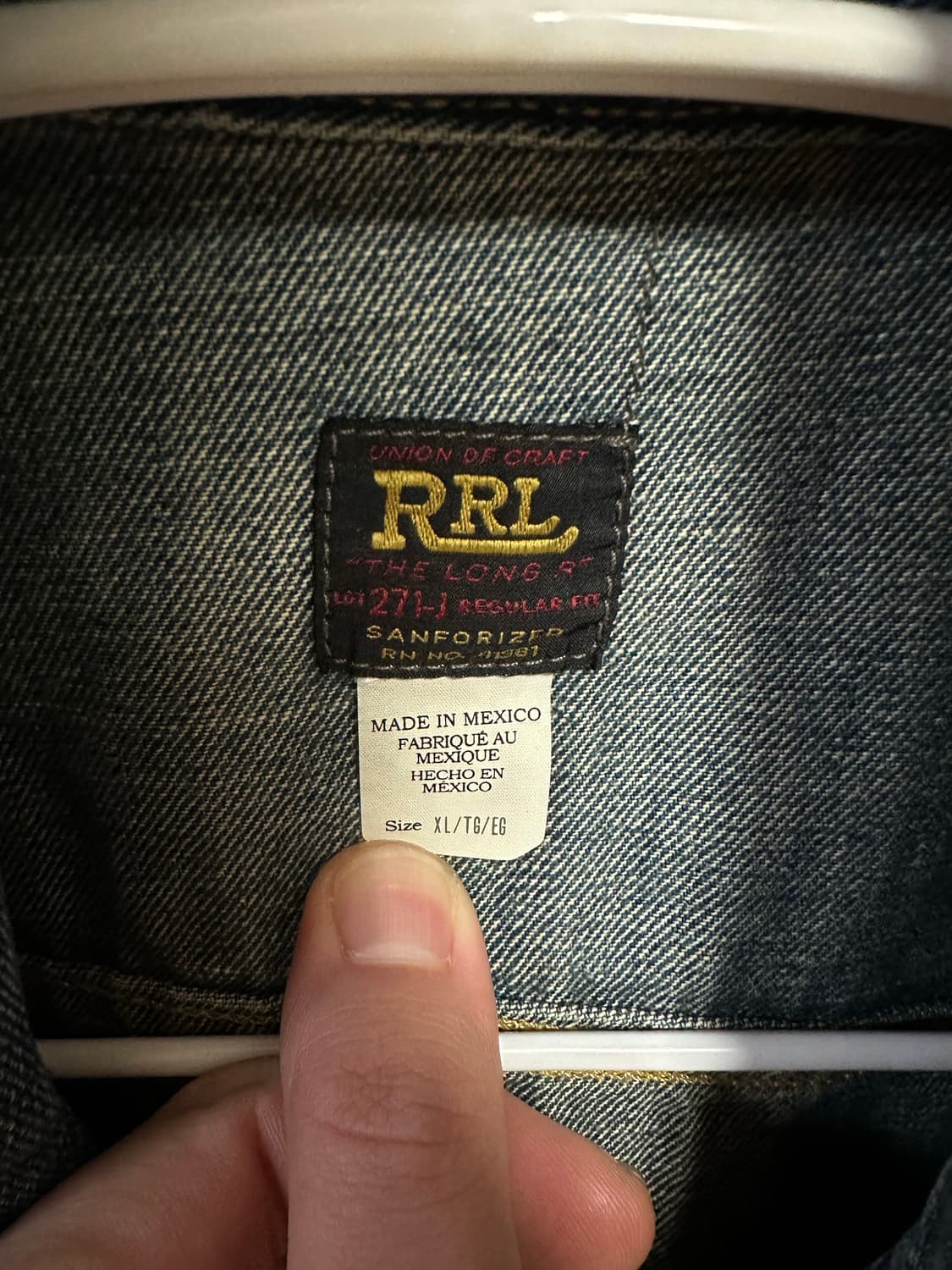 RRL lot271 연청 XL  상품이미지2