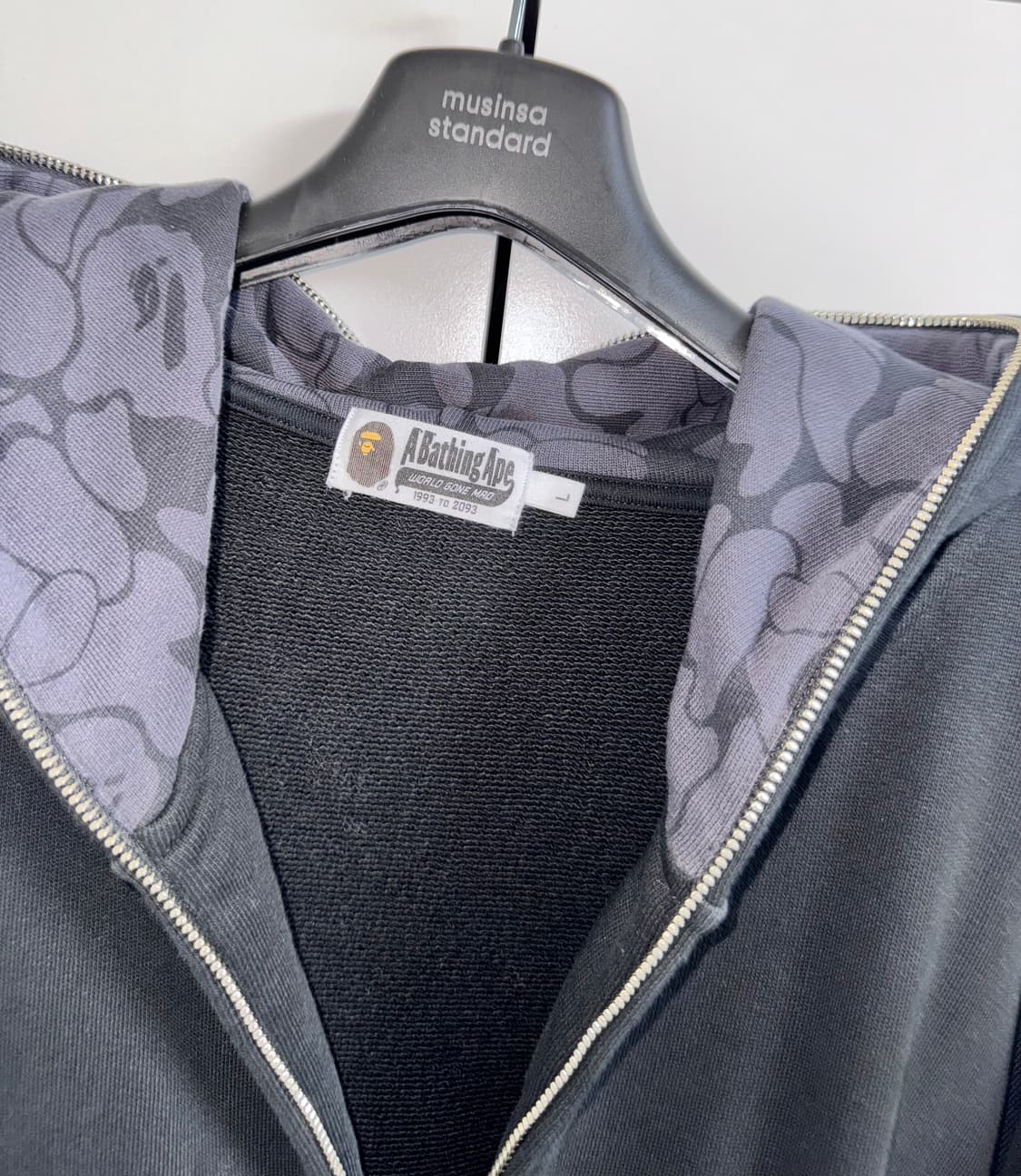 베이프 원포인트 후드집업 L 급처쿨거네고O 상품이미지9