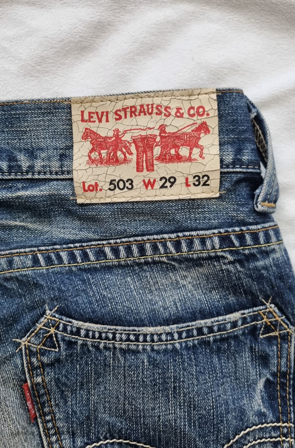 빈티지 리바이스 워싱 팬츠 상품이미지3