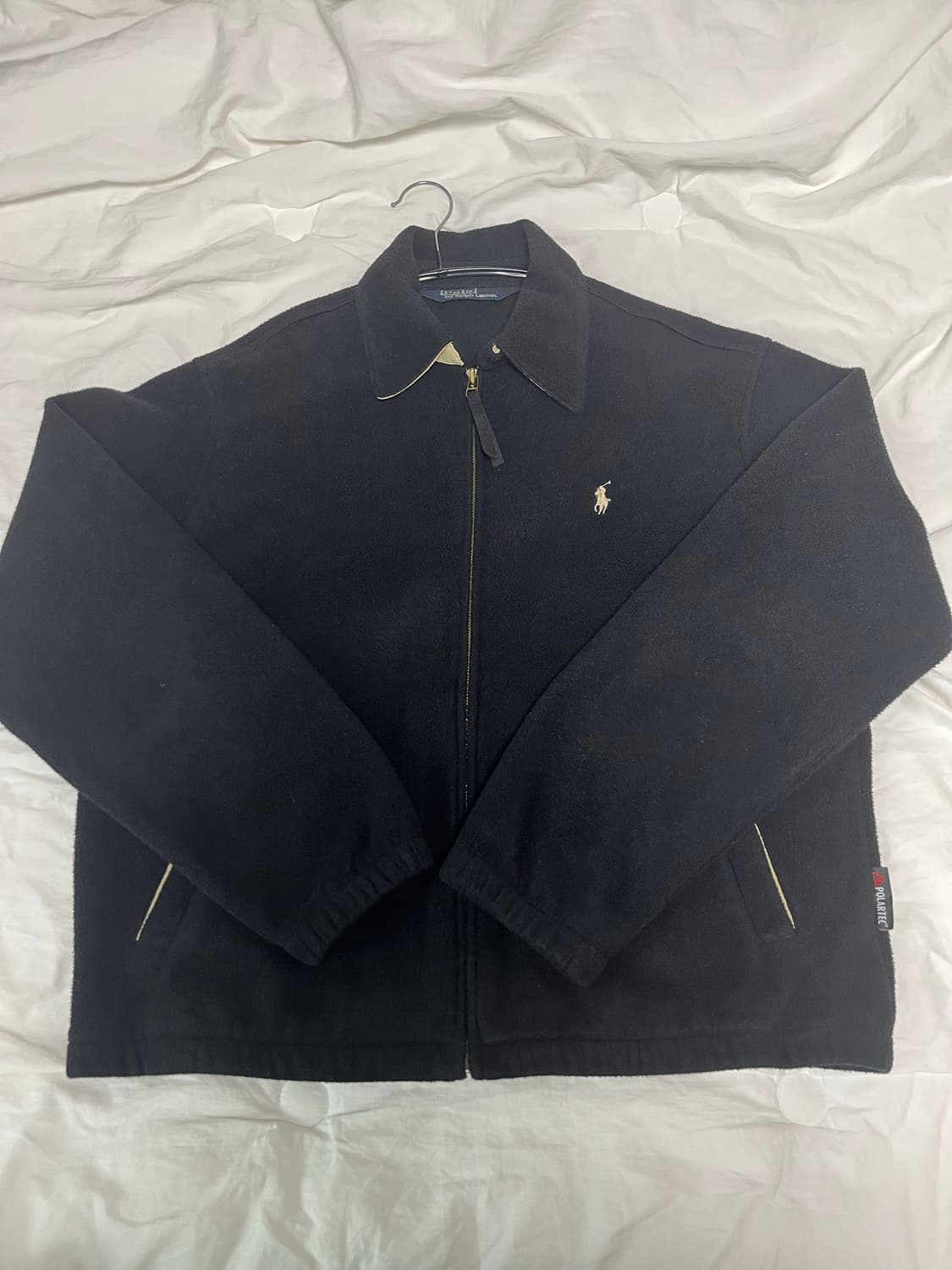 [M] 빈티지 랄프로렌 폴로 플리스 폴라텍 자켓 블랙 팝니다. 상품이미지1