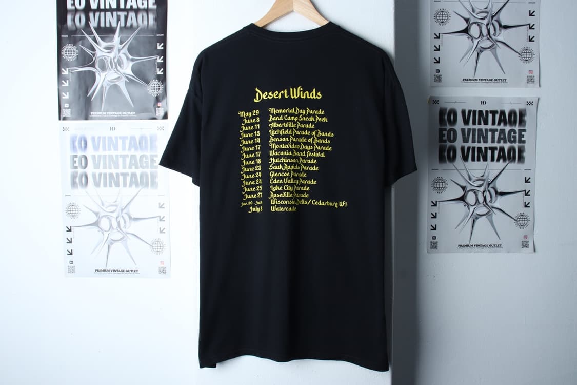 (XL-3XL) 길단 반팔 티셔츠 USA 락티 투어 머천-H31253 상품이미지6