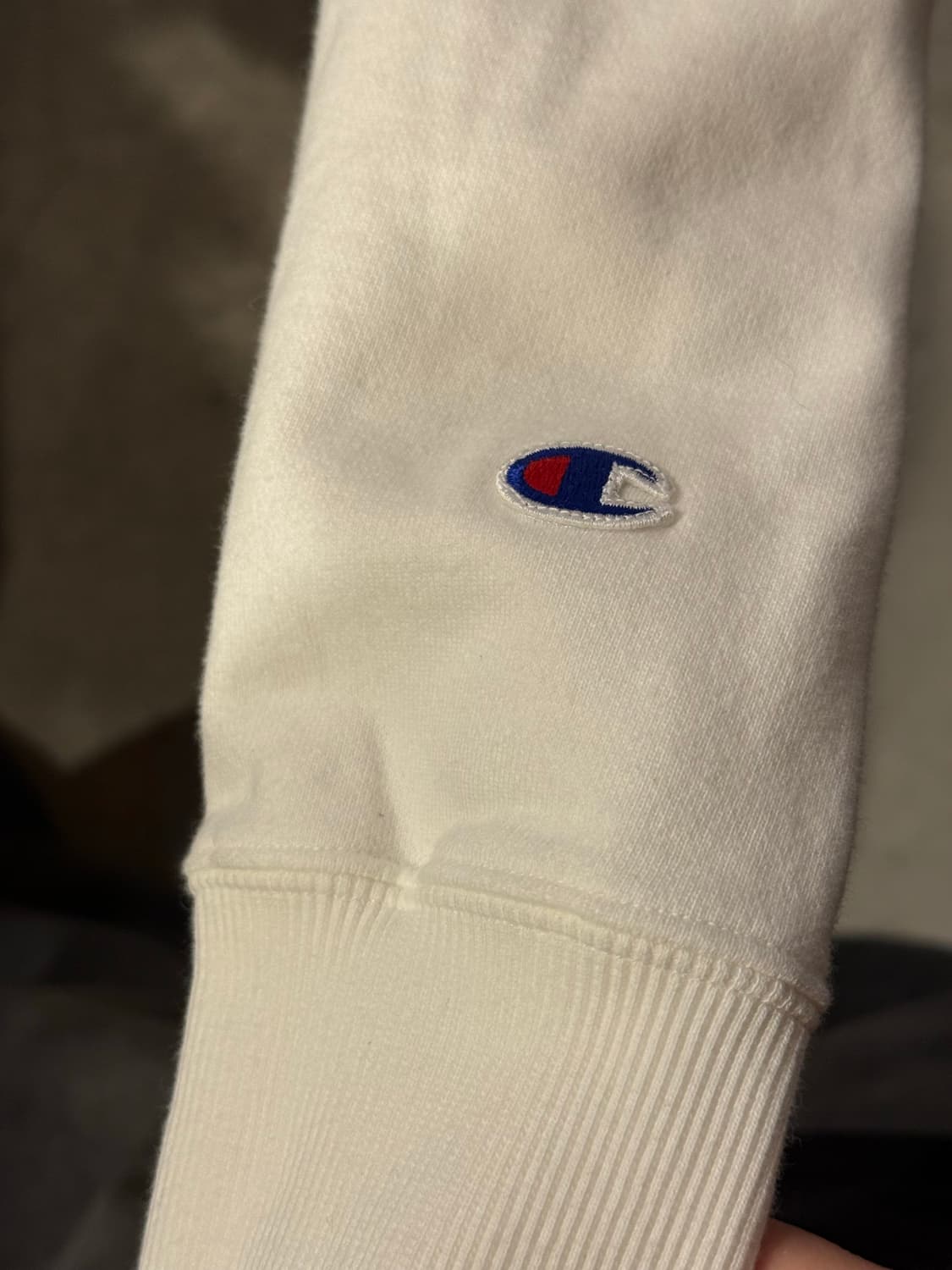 챔피온 레터링 화이트 후드티 상품이미지3