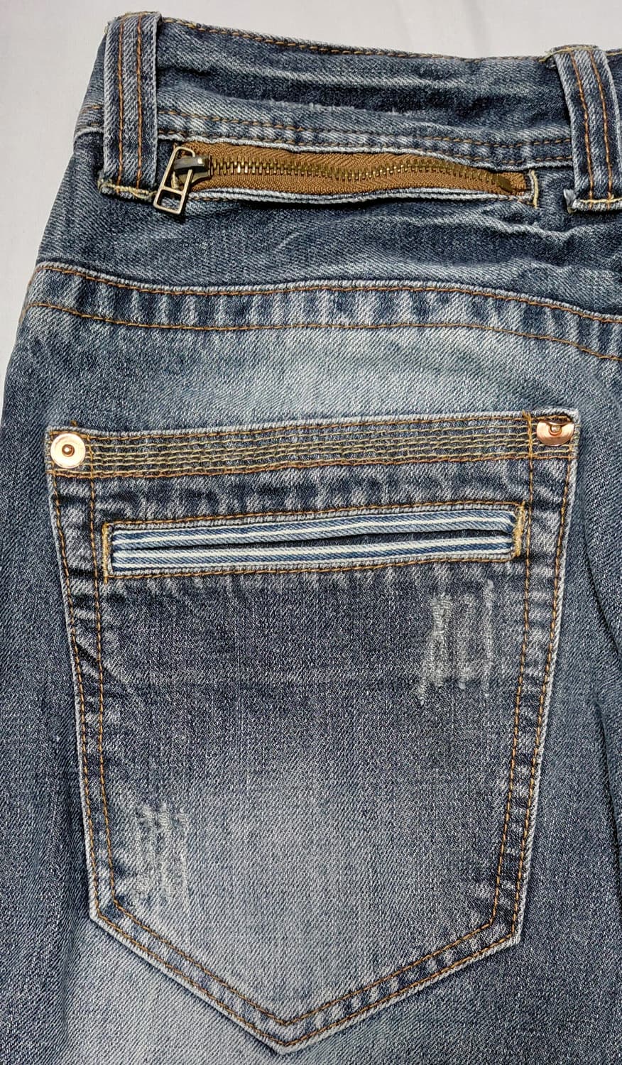 [희귀/아카이브] 일본 브랜드 Made in Heaven 멀티 지퍼 데님 상품이미지9