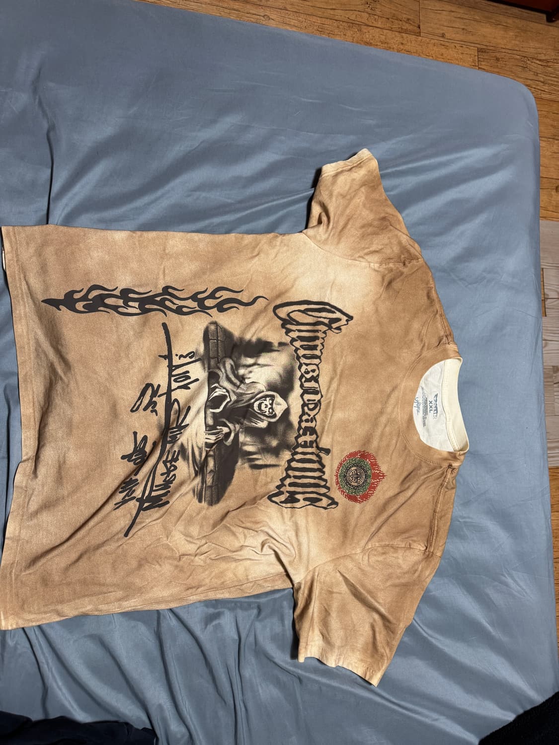 트래비스 스캇 머천 탄 반팔티 XXL 상품이미지1