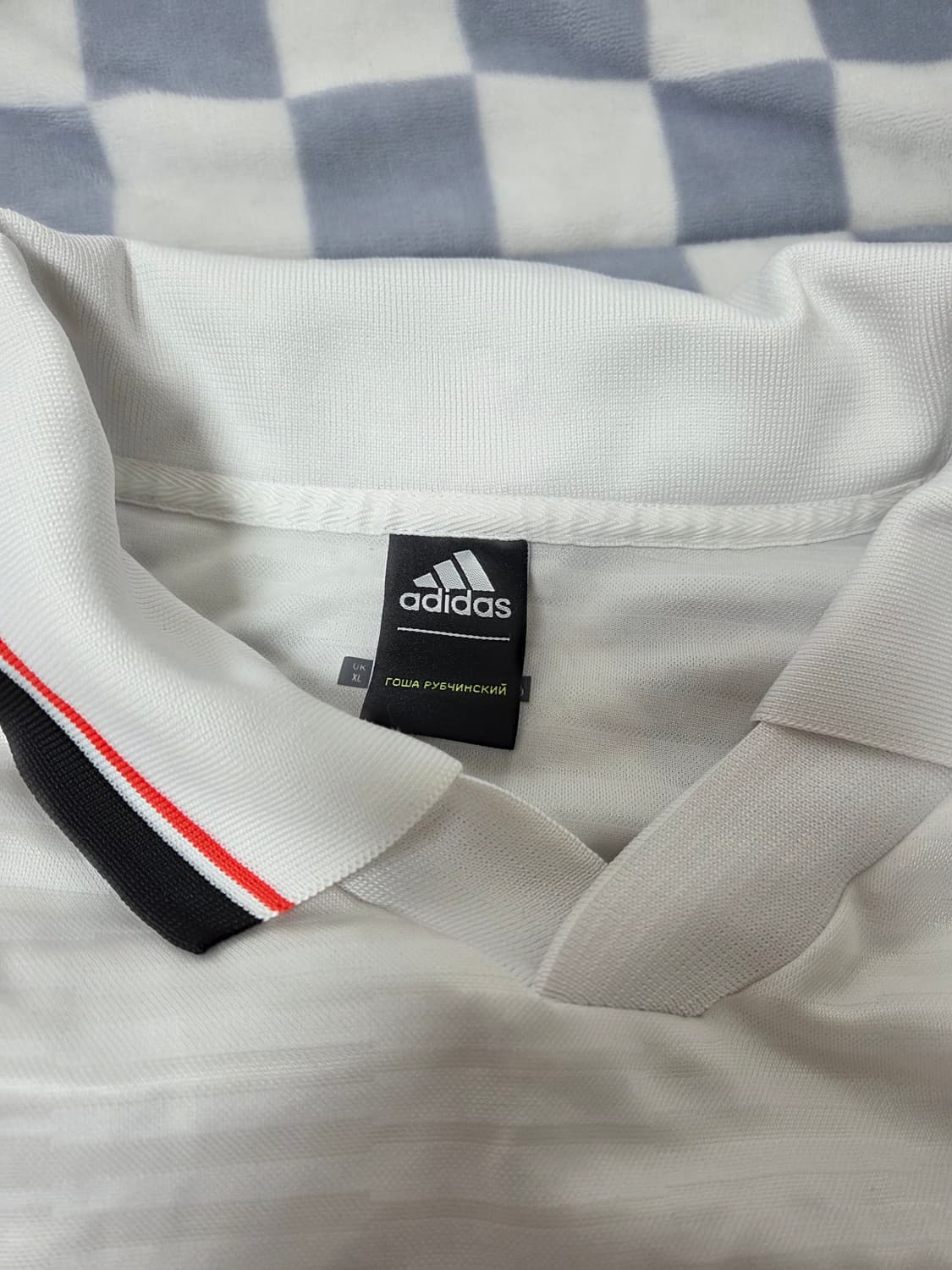 아디다스 GOSHA 고샤 루브친스키 콜라보 사커져지 카라티셔츠 화이트XL 상품이미지3