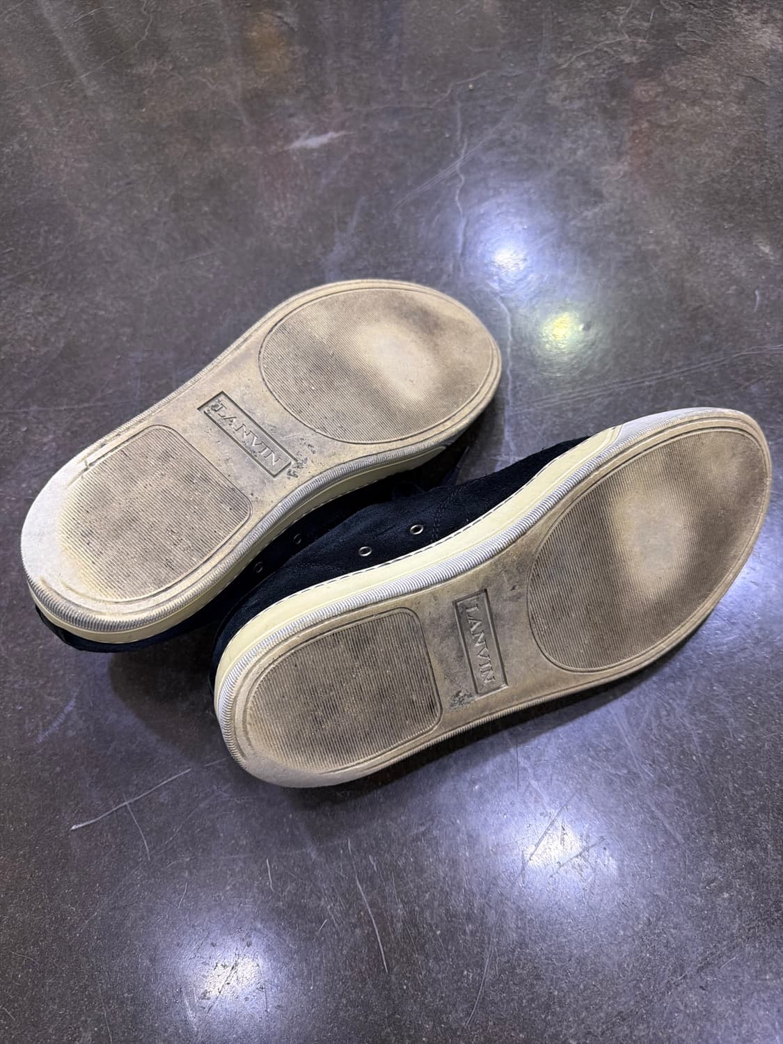 랑방 벨루어 스웨이드 스니커즈 블랙 5 사이즈 240 상품이미지8