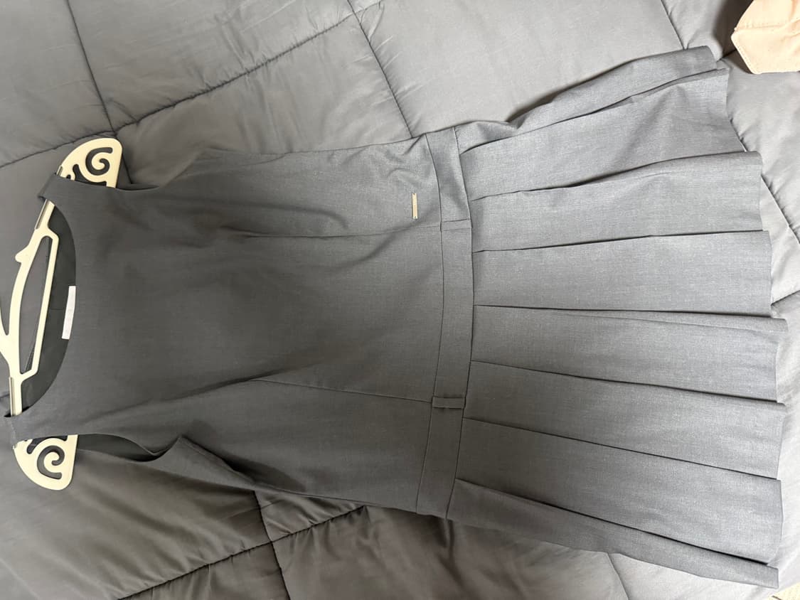 미세키서울 플리츠 원피스 차콜 2사이즈 상품이미지4