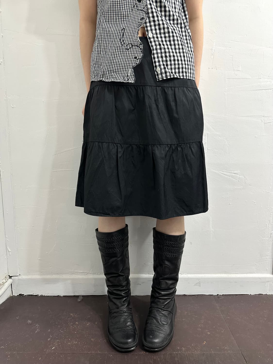 a.v.v tiered midi skirt 상품이미지2